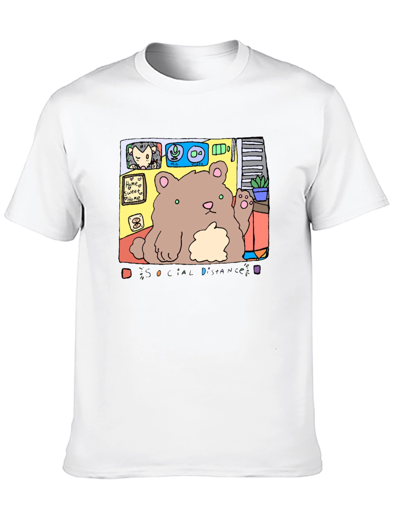 Social Distance Bear T-Shirt