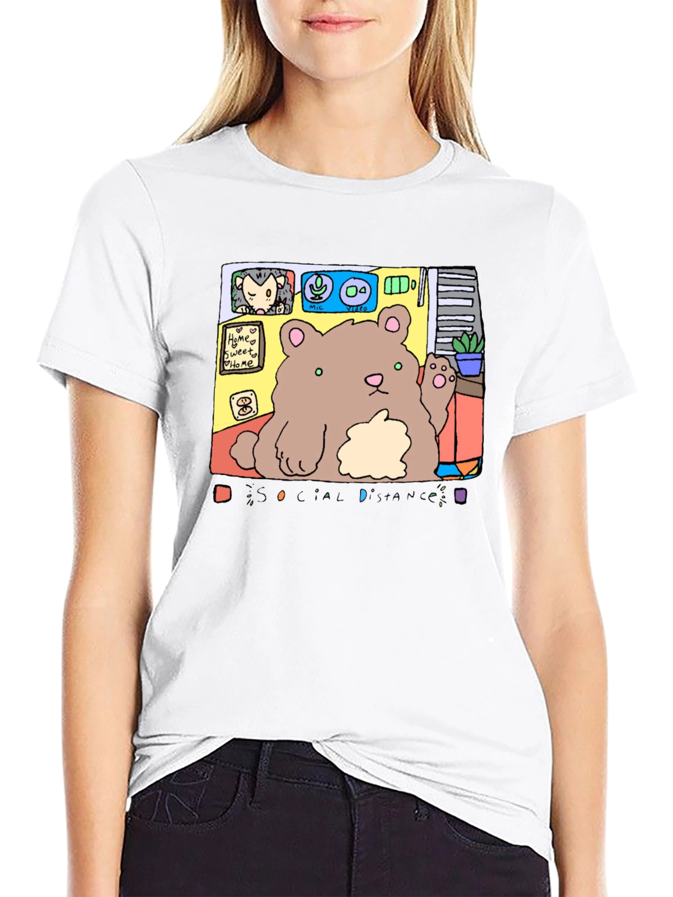 Social Distance Bear T-Shirt