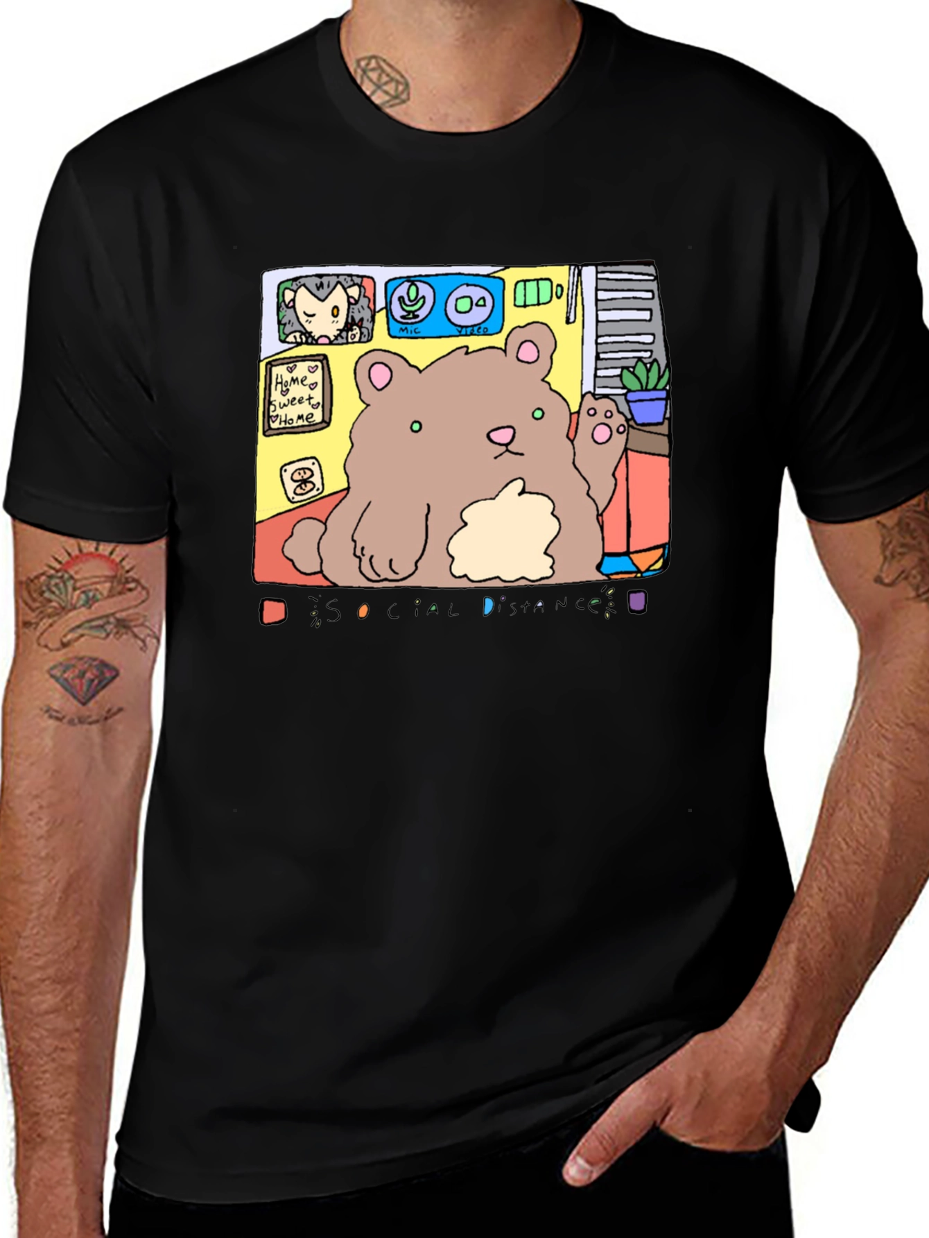 Social Distance Bear T-Shirt