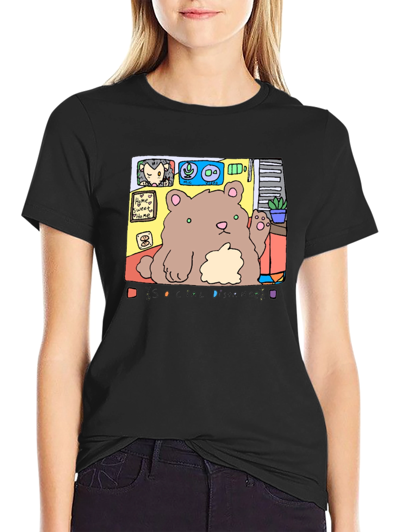 Social Distance Bear T-Shirt
