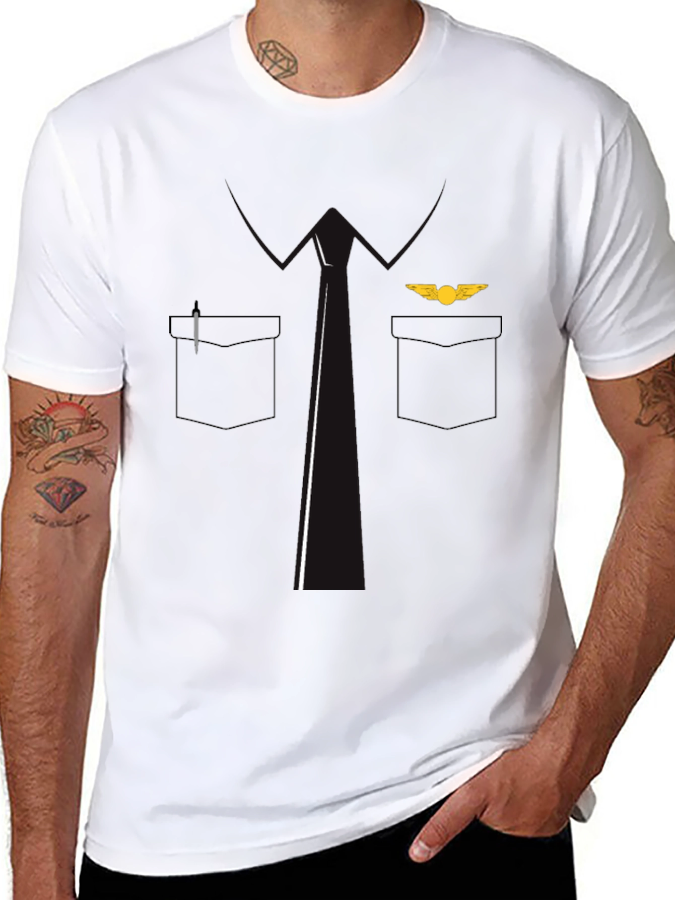 Pilot Uniform T-Shirt - Aviation Gift