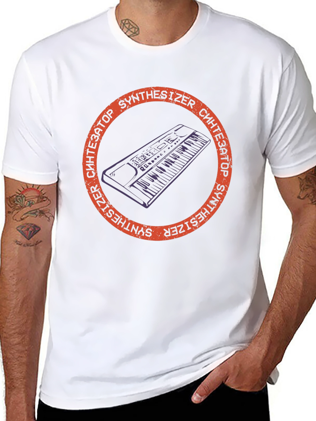 Synthesizer Graphic T-Shirt - Musician Tee