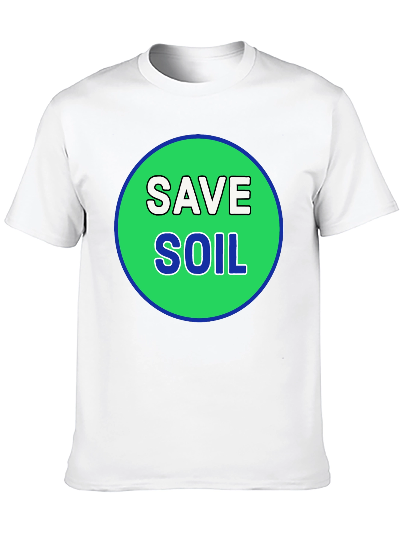 Save Soil Black T-Shirt - Environmental Awareness