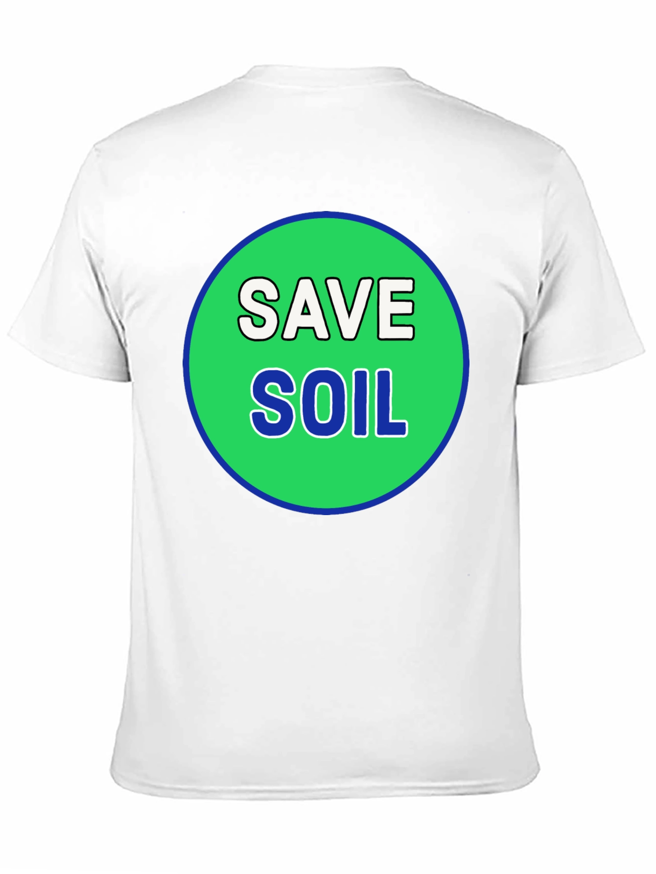 Save Soil Black T-Shirt - Environmental Awareness
