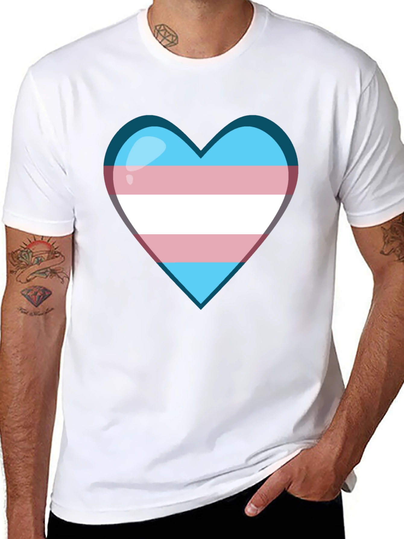 Transgender Pride Heart T-Shirt