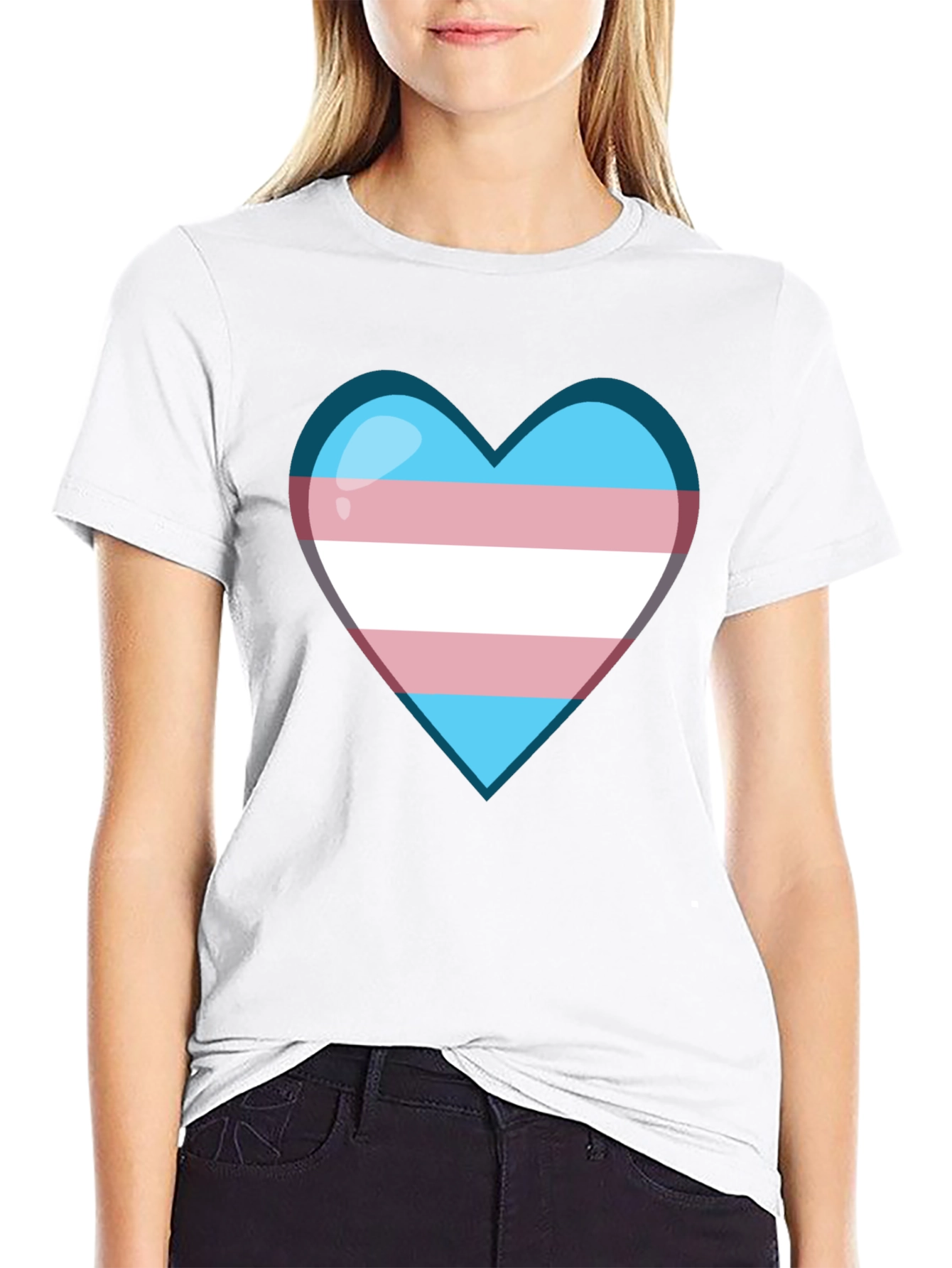 Transgender Pride Heart T-Shirt