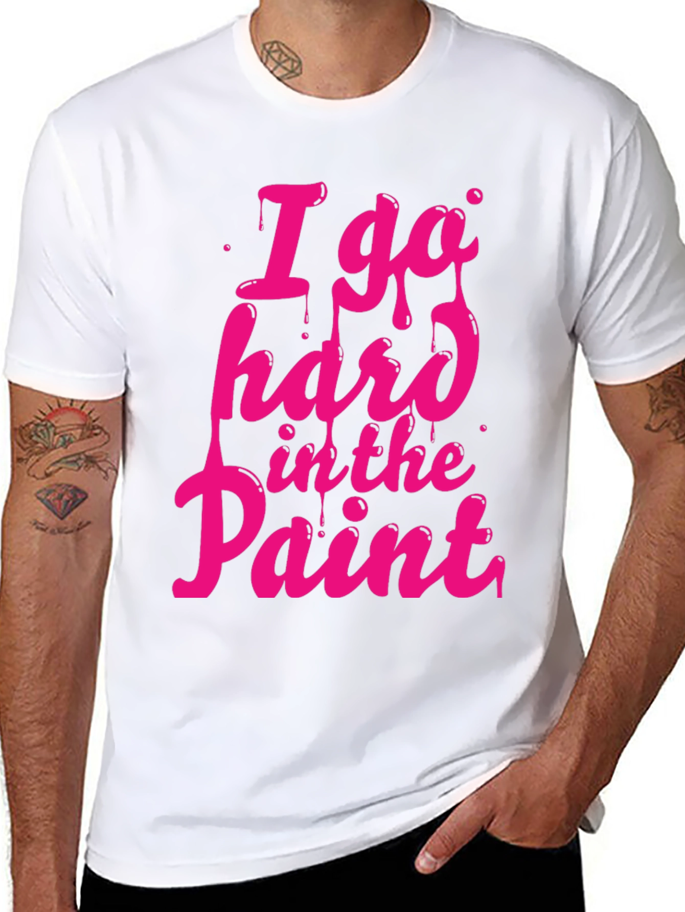 I Go Hard in the Paint Graphic Tee