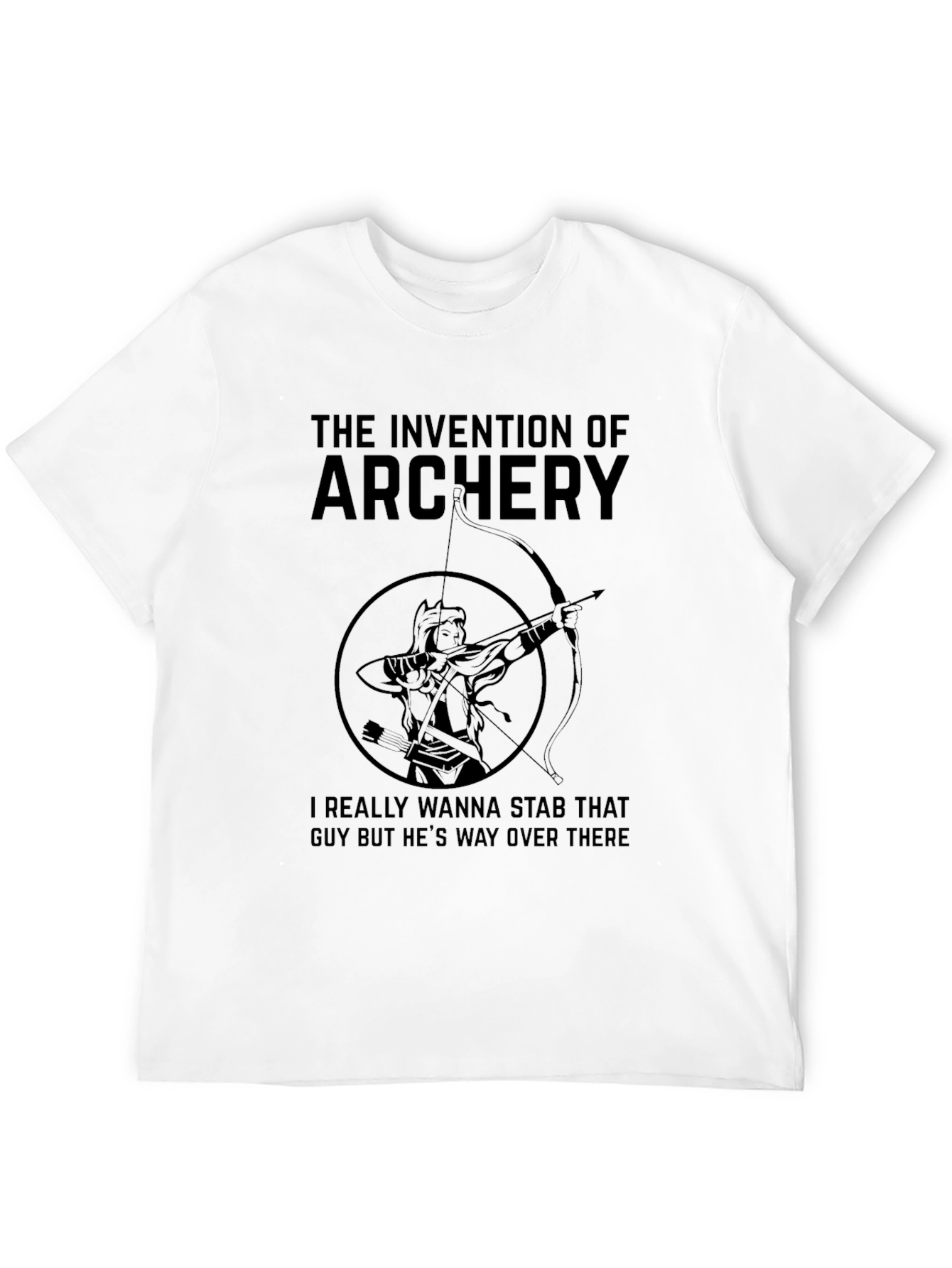 Archery Invention Graphic T-Shirt - Funny Archer Tee