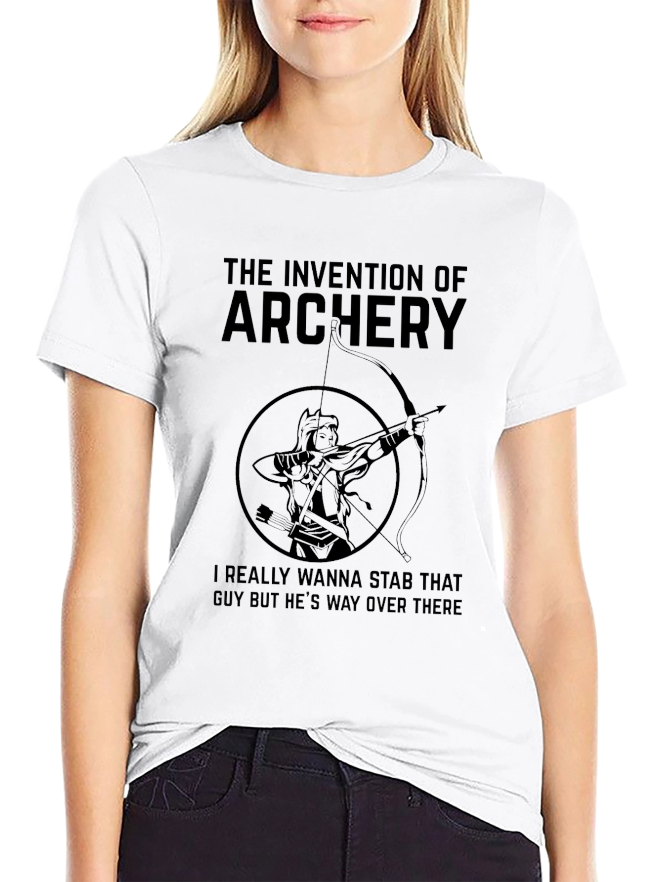 Archery Invention Graphic T-Shirt - Funny Archer Tee