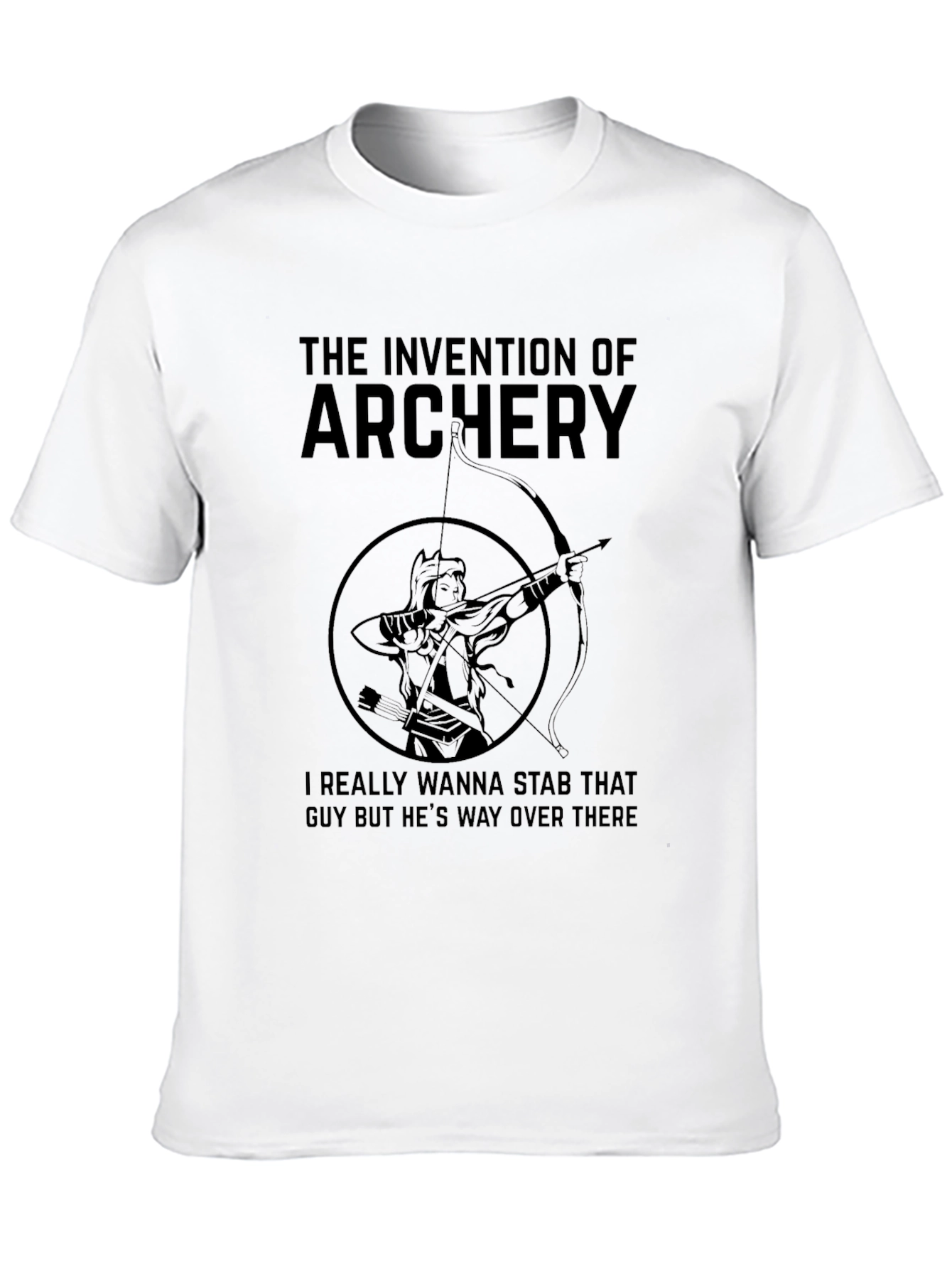 Archery Invention Graphic T-Shirt - Funny Archer Tee