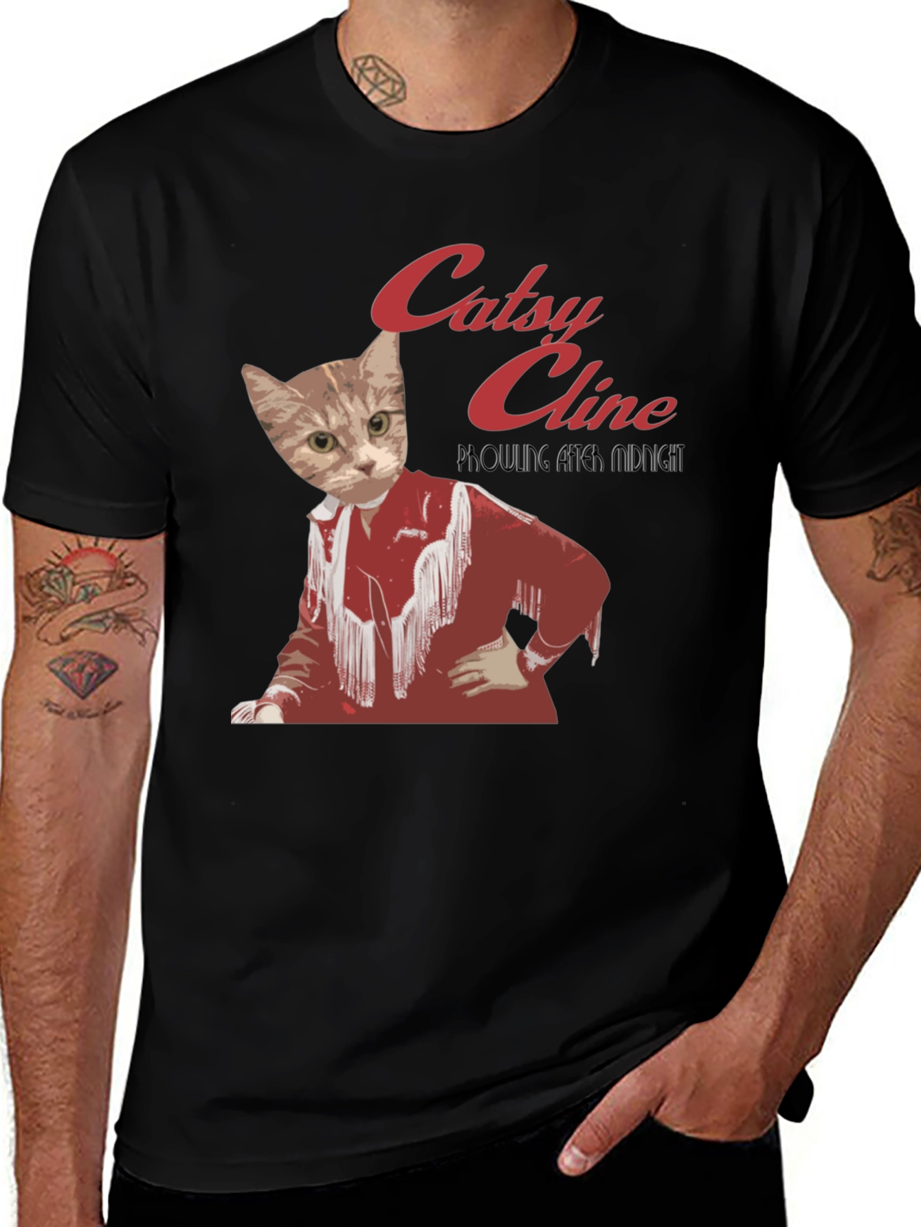 Catsy Cline Black T-Shirt