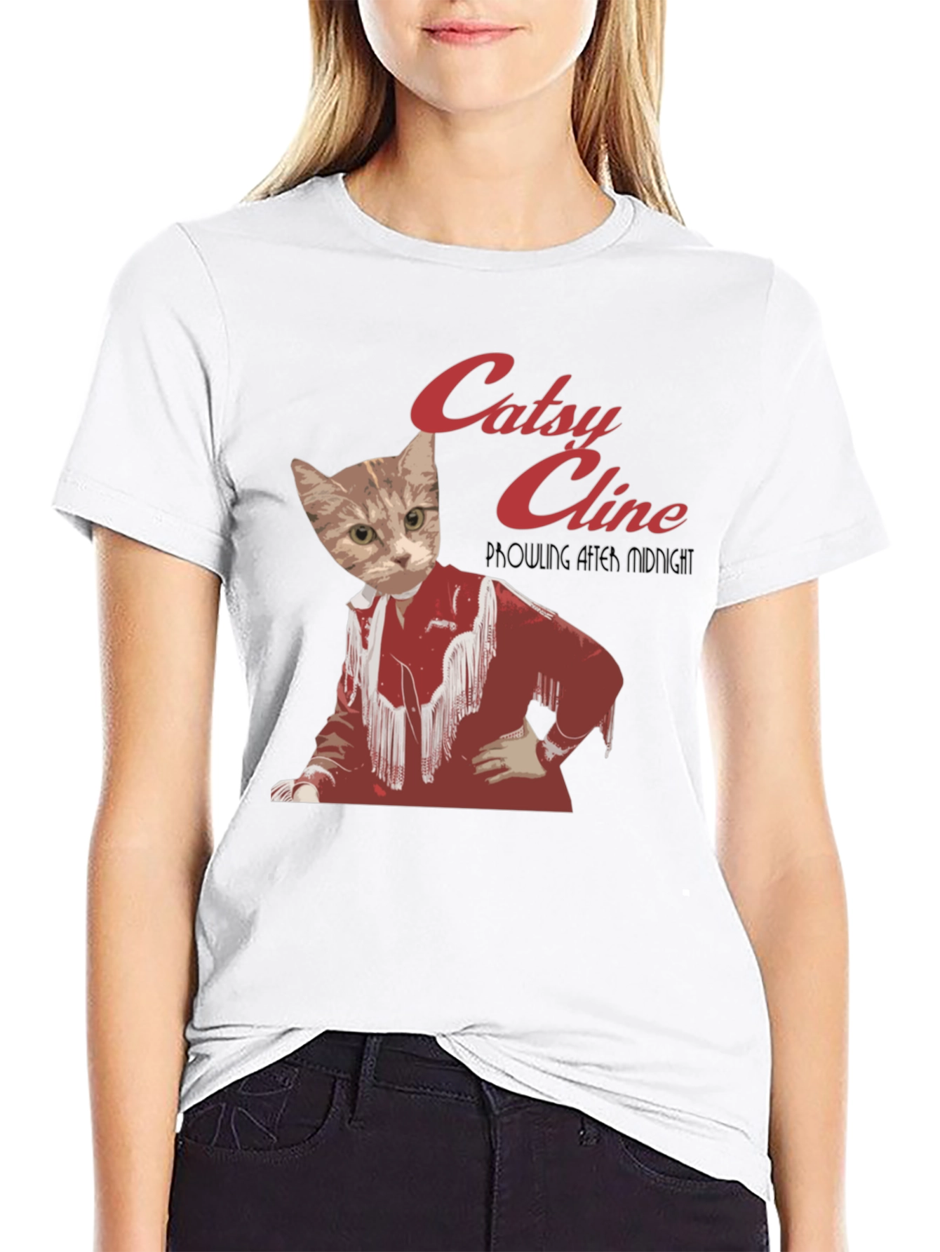 Catsy Cline Black T-Shirt