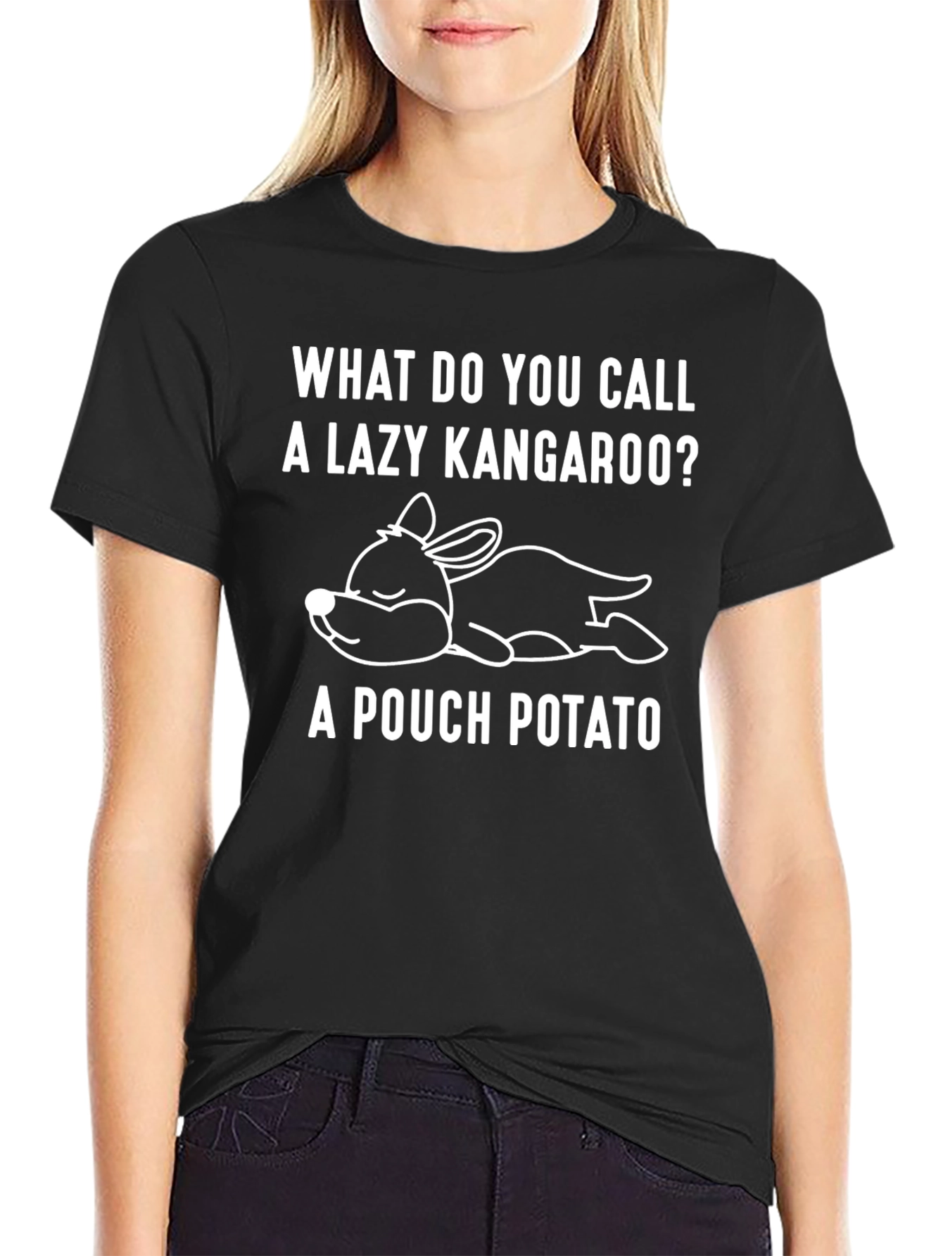 Lazy Kangaroo Pouch Potato Graphic Tee