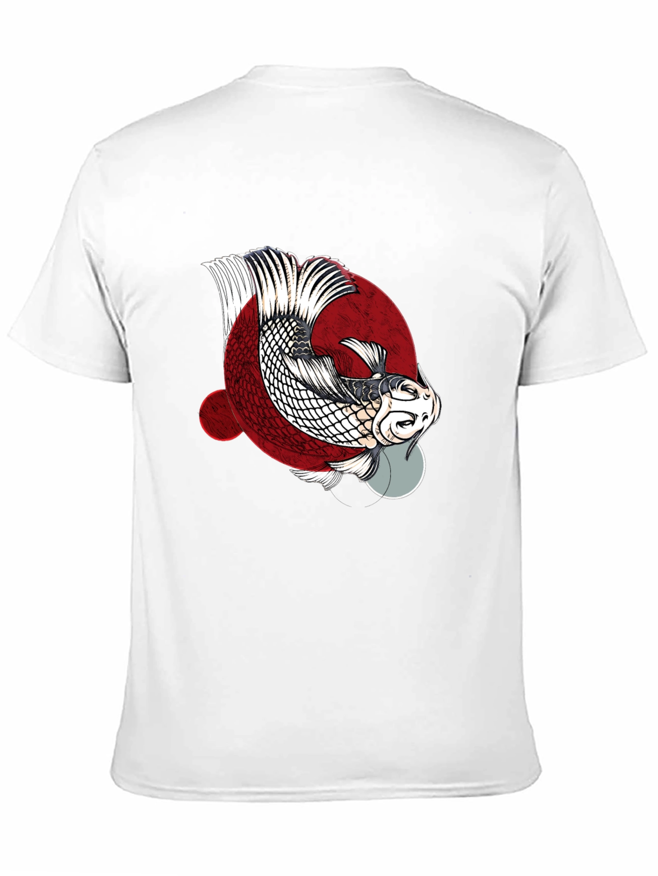 Koi Fish Graphic Tee - Black