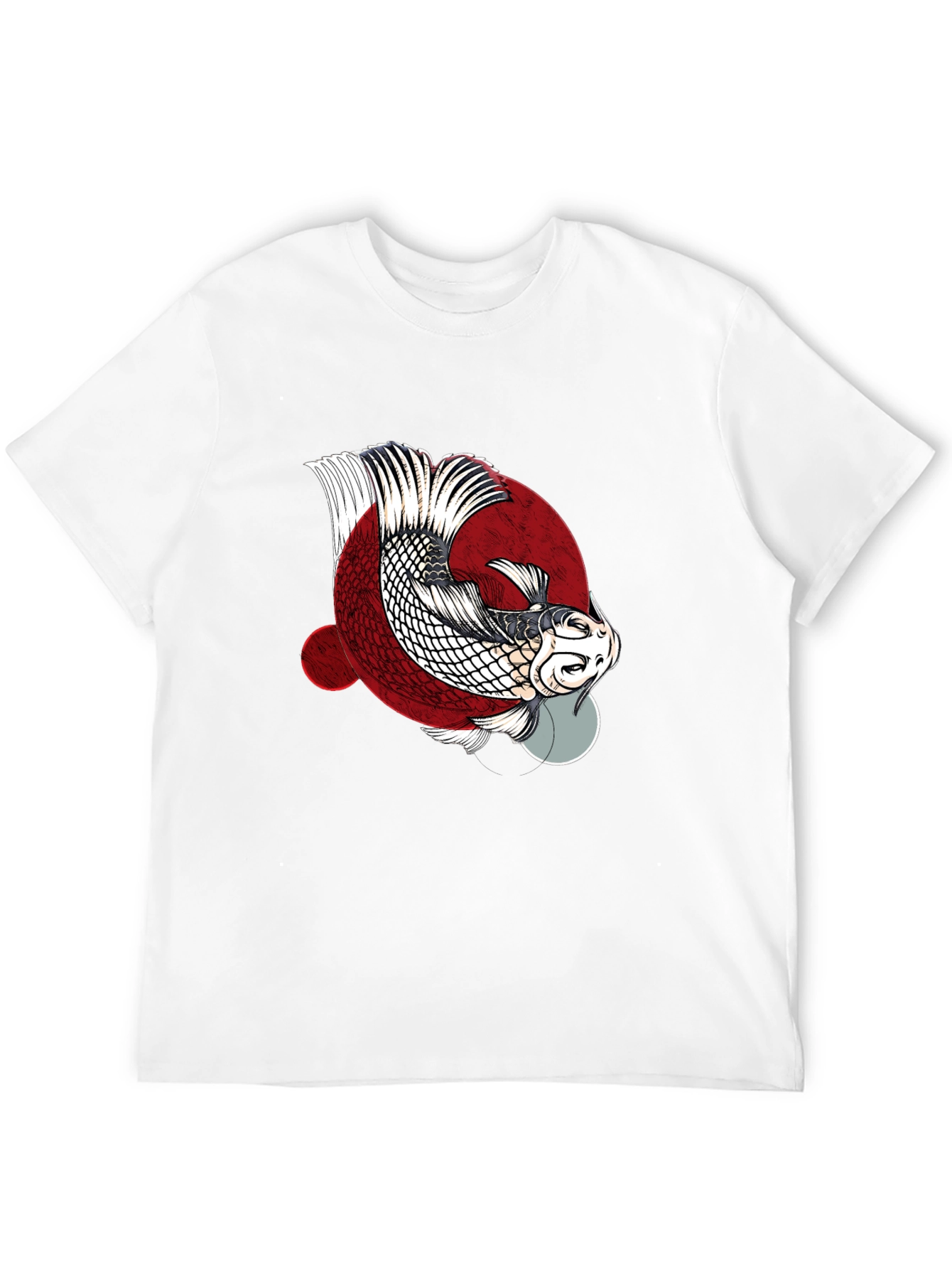 Koi Fish Graphic Tee - Black