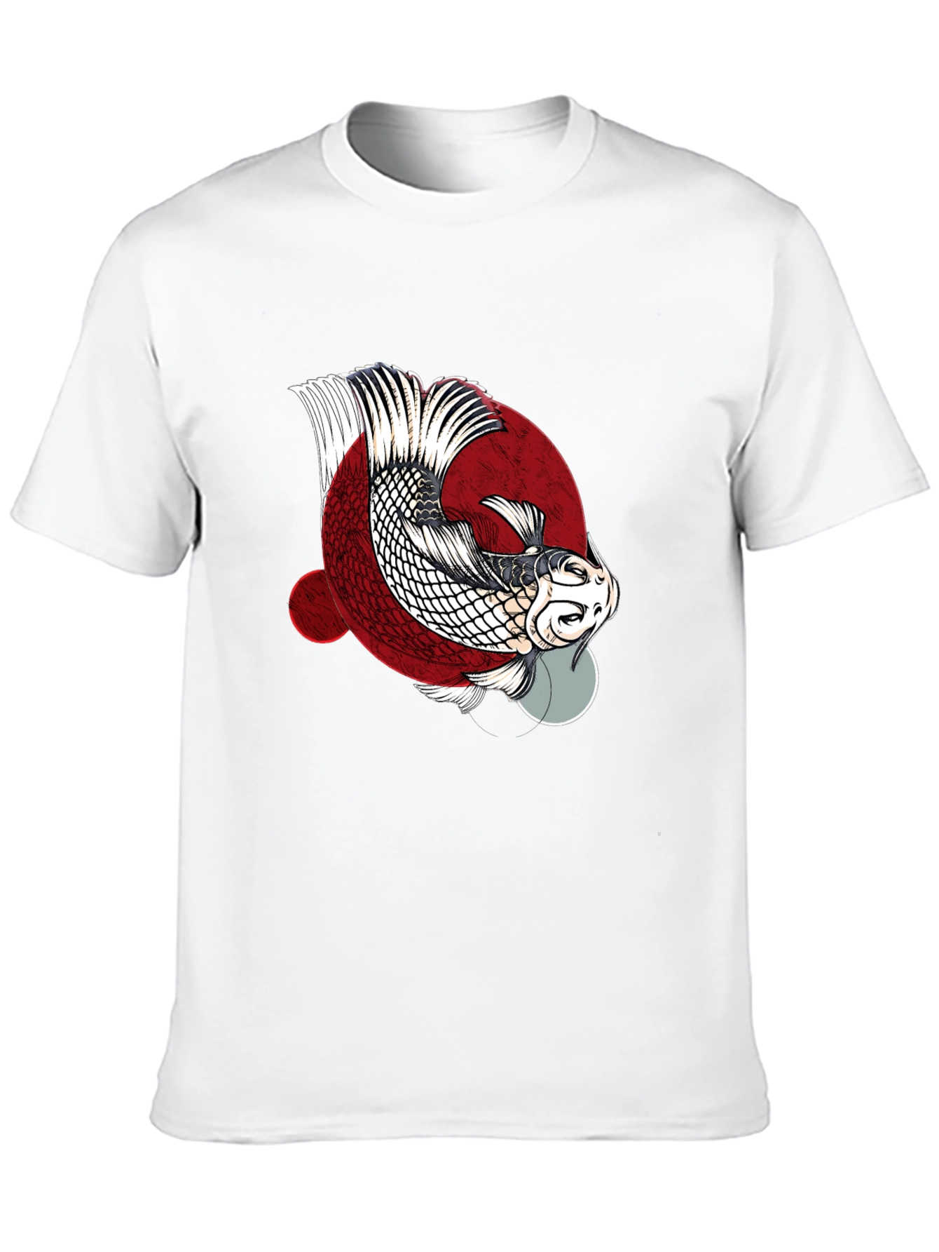 Koi Fish Graphic Tee - Black