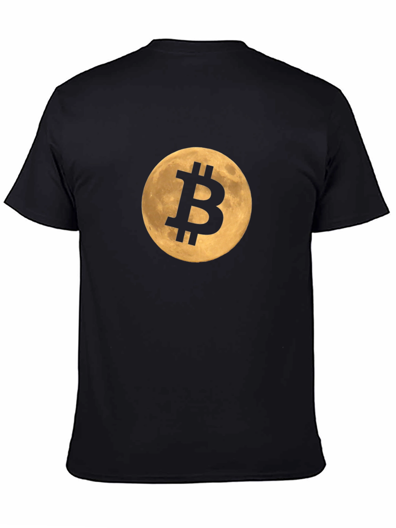 Bitcoin Moon Black T-Shirt