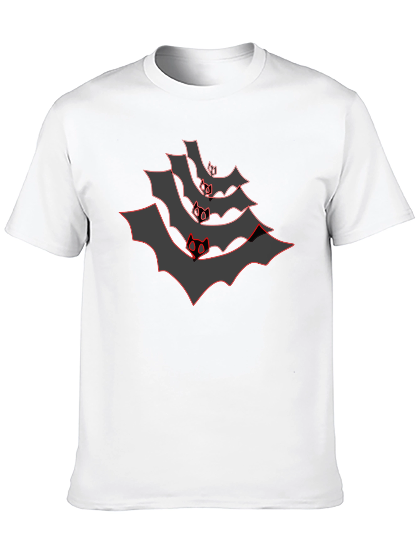Red Bat Graphic Tee - Halloween Style