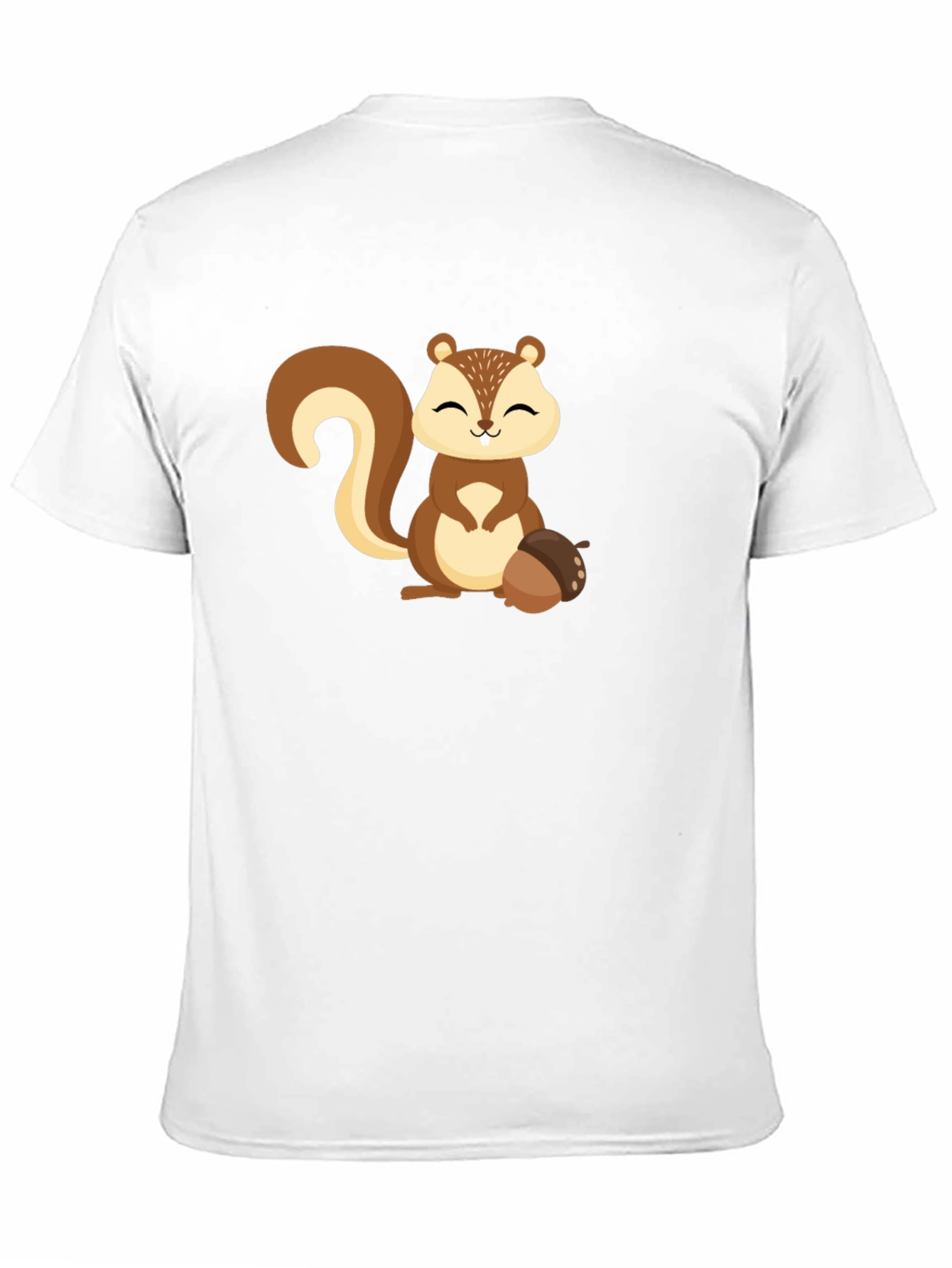 Cute Squirrel Graphic Tee - Black Unisex T-Shirt