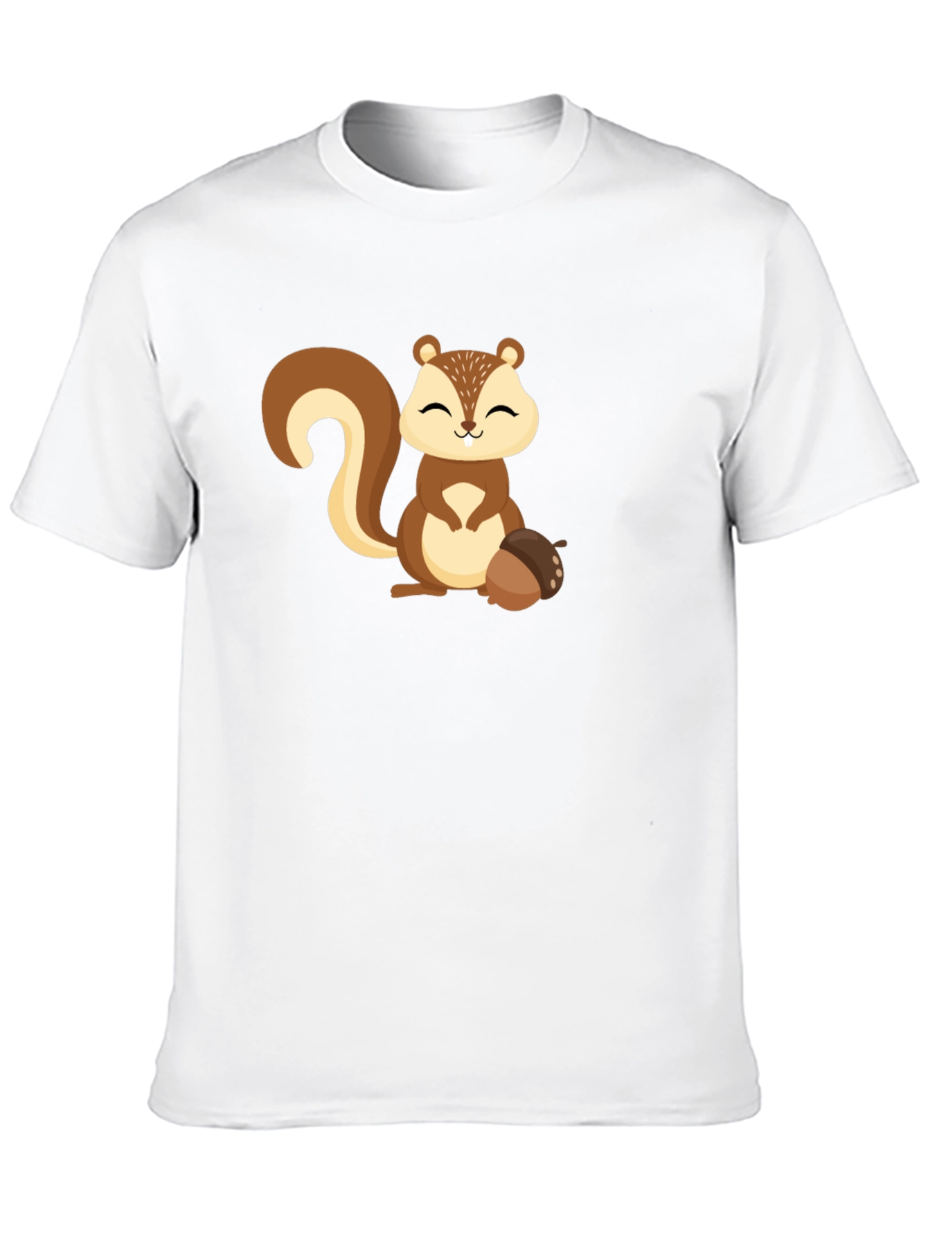 Cute Squirrel Graphic Tee - Black Unisex T-Shirt