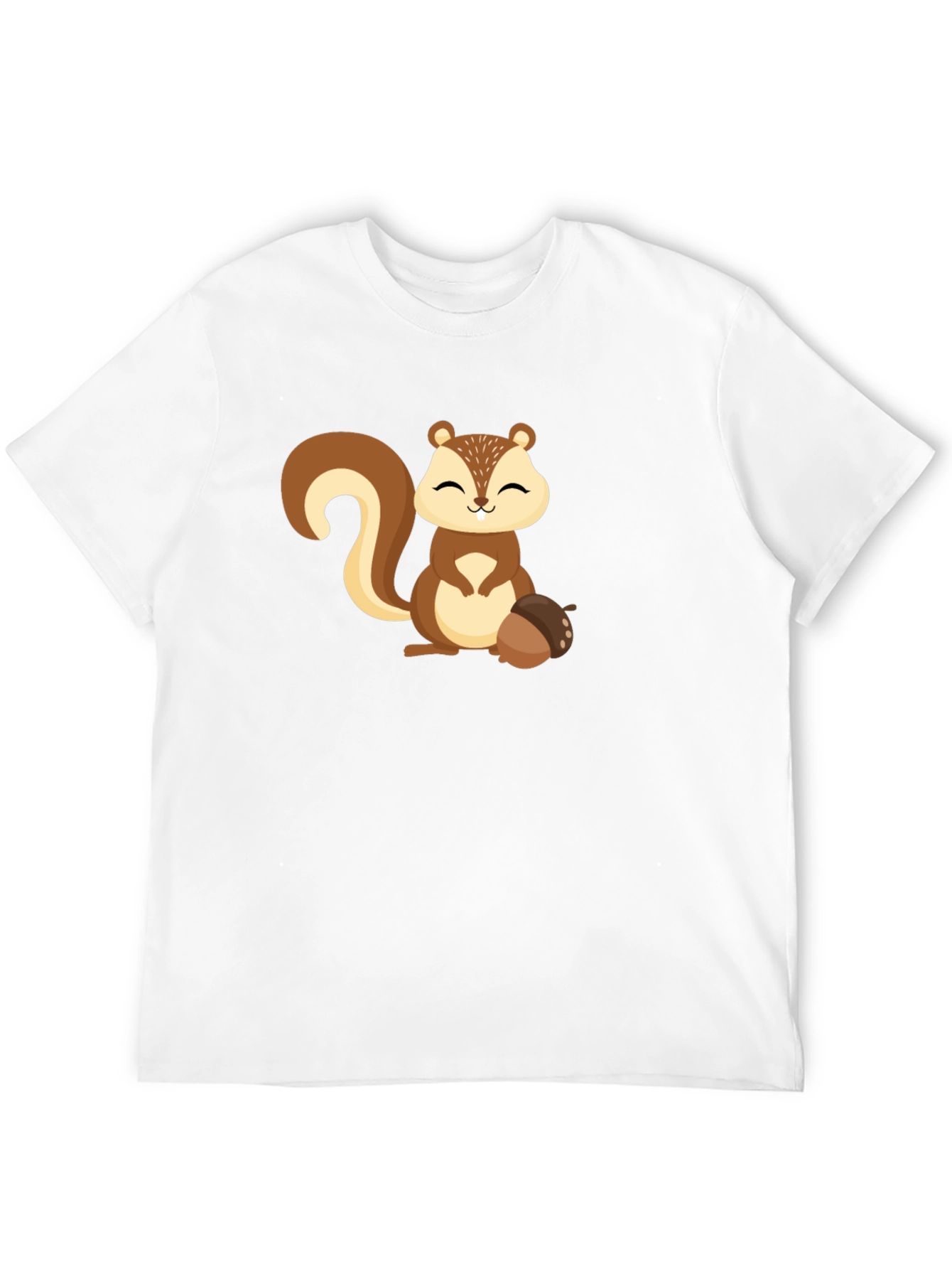 Cute Squirrel Graphic Tee - Black Unisex T-Shirt