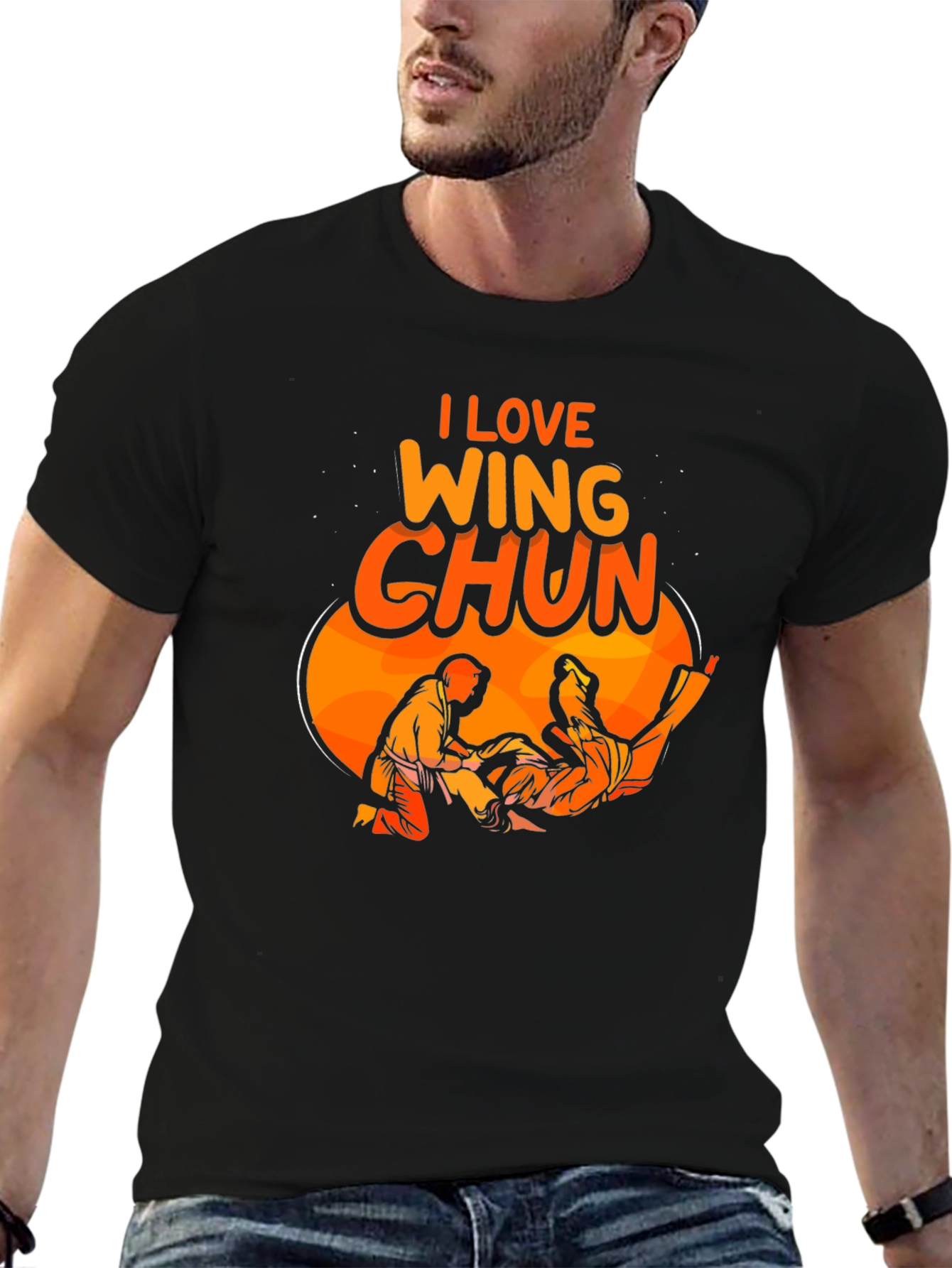 I Love Wing Chun Martial Arts T-Shirt