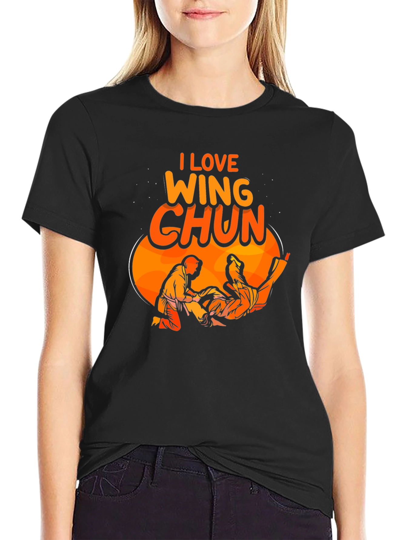 I Love Wing Chun Martial Arts T-Shirt