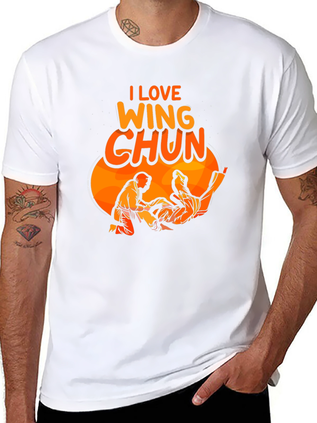 I Love Wing Chun Martial Arts T-Shirt
