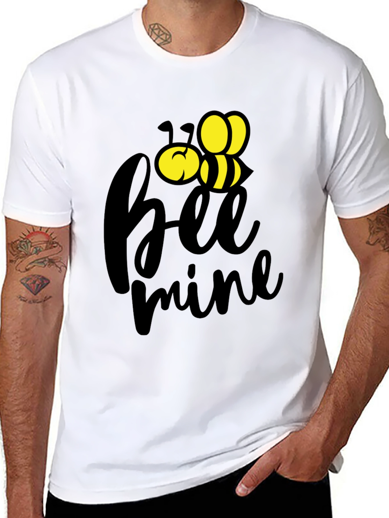 Bee Mine Graphic T-Shirt - Valentines Day Tee