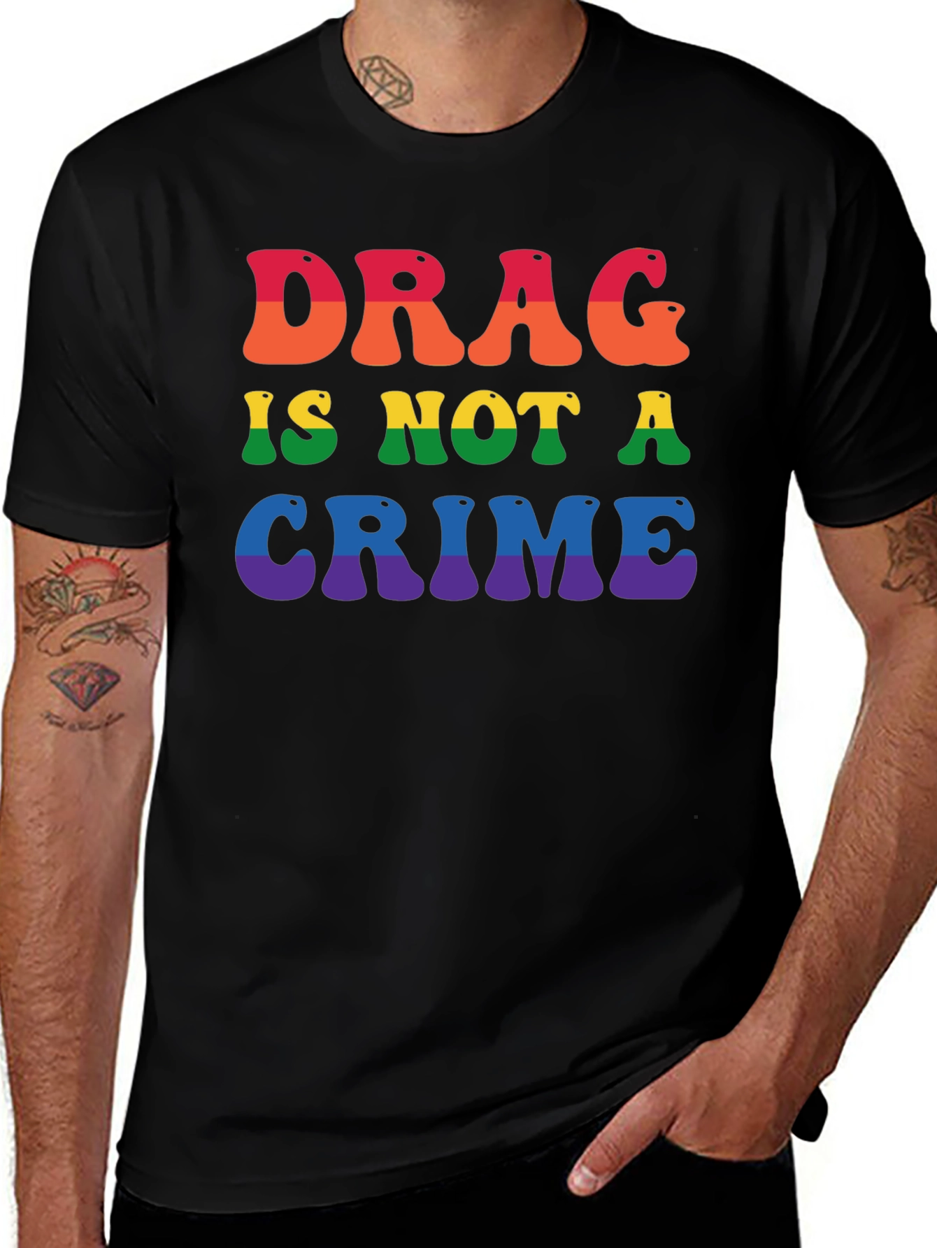 Drag is Not a Crime Pride T-Shirt
