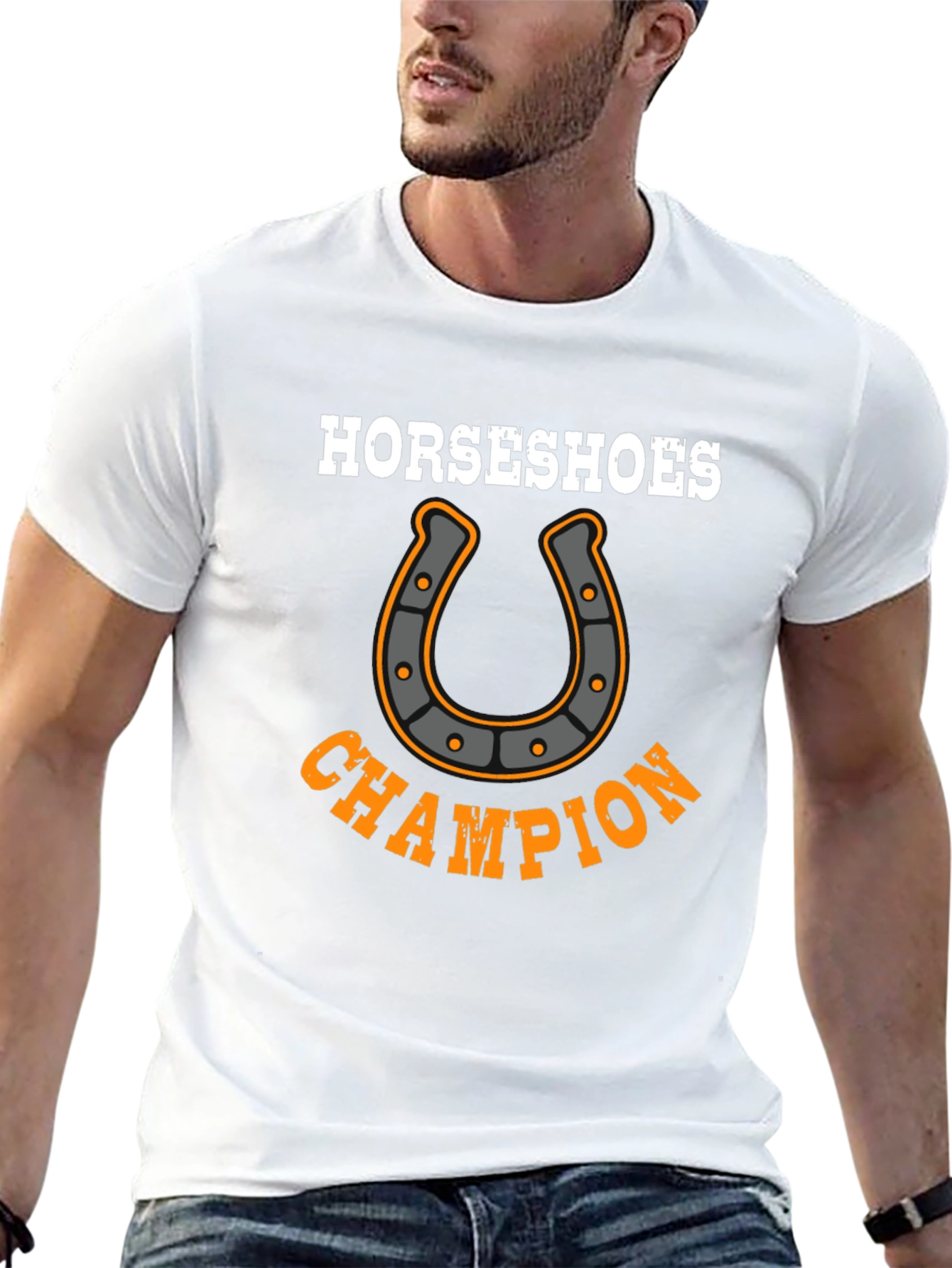 Horseshoes Champion Graphic T-Shirt