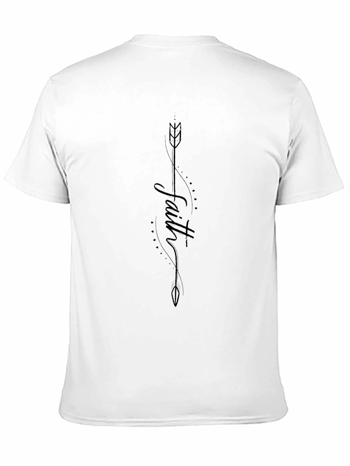 Faith Arrow Graphic Black T-Shirt
