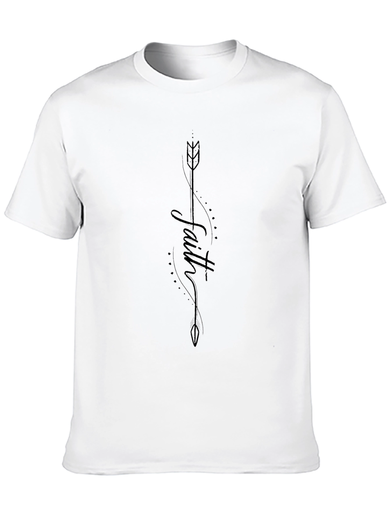 Faith Arrow Graphic Black T-Shirt