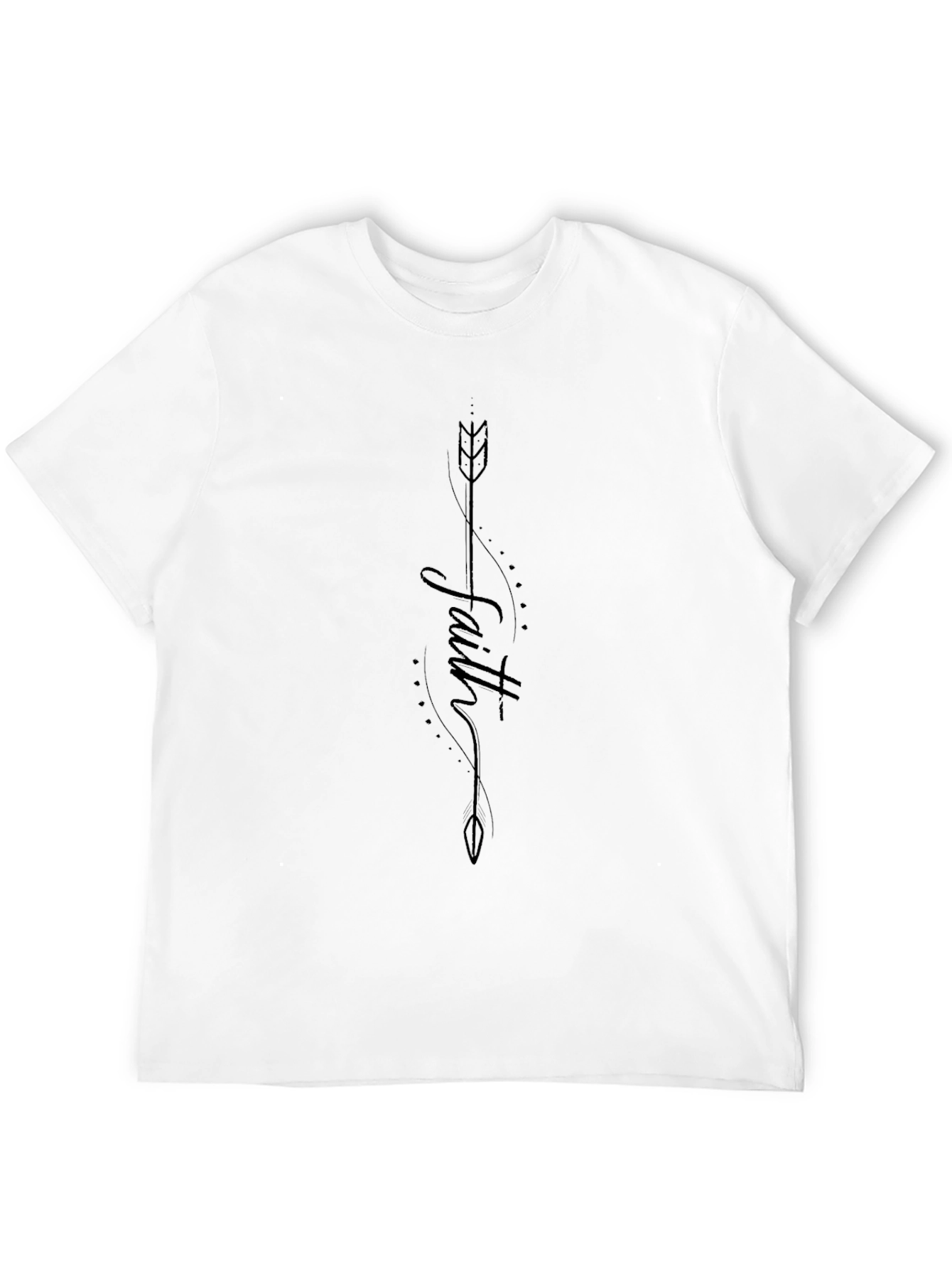 Faith Arrow Graphic Black T-Shirt