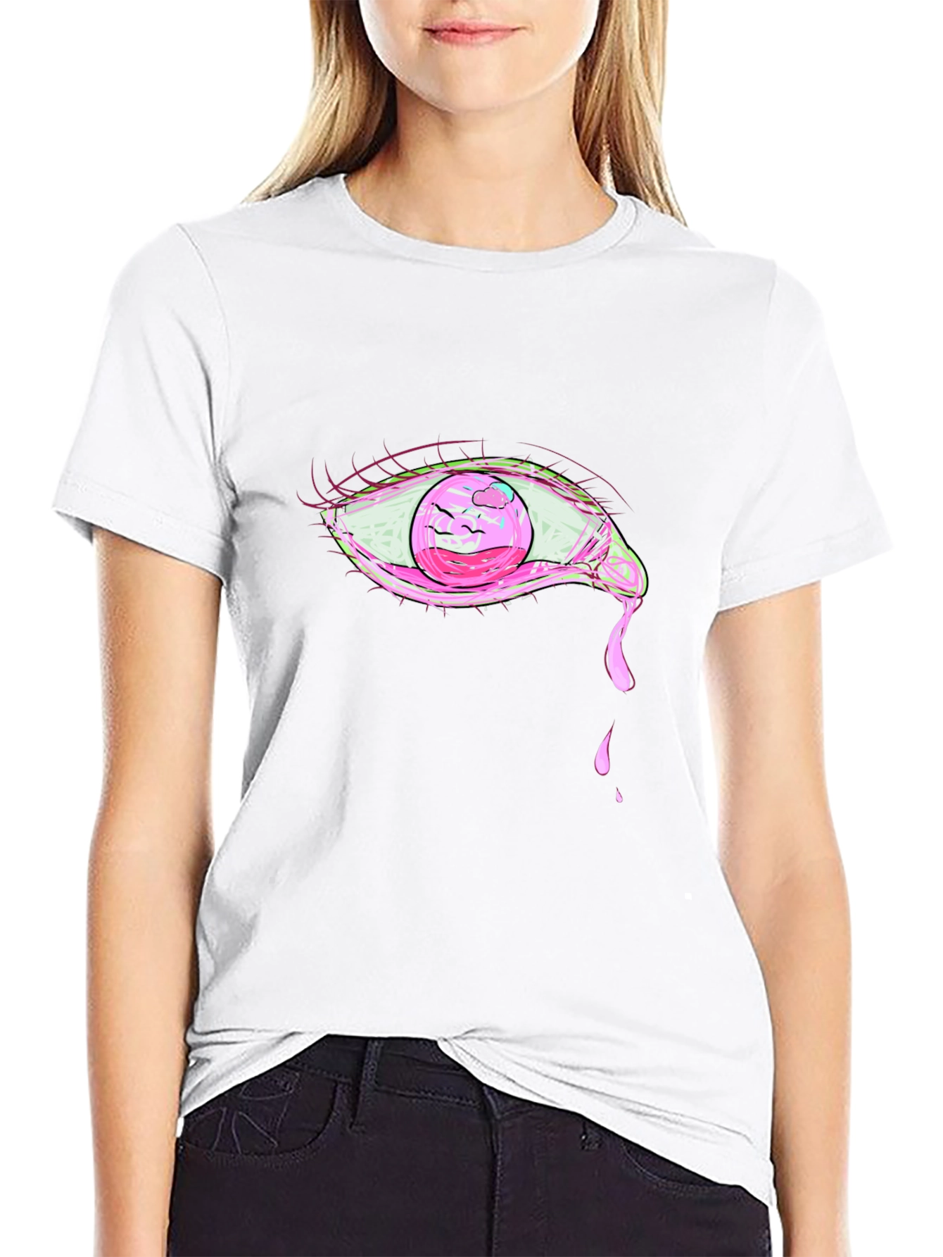 Pink Eye Graphic T-Shirt