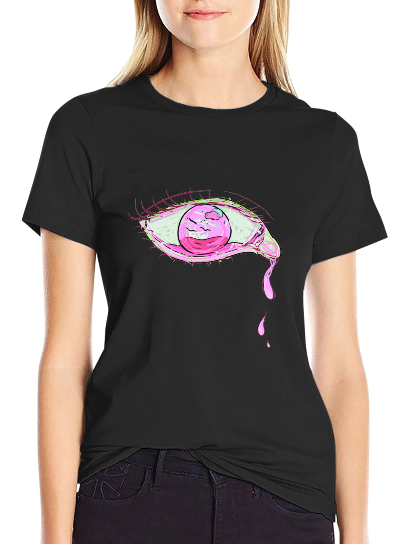 Pink Eye Graphic T-Shirt