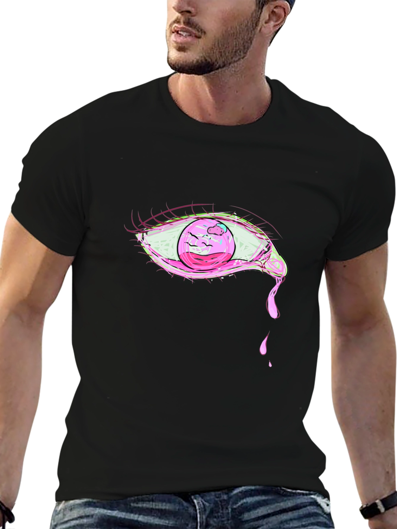 Pink Eye Graphic T-Shirt