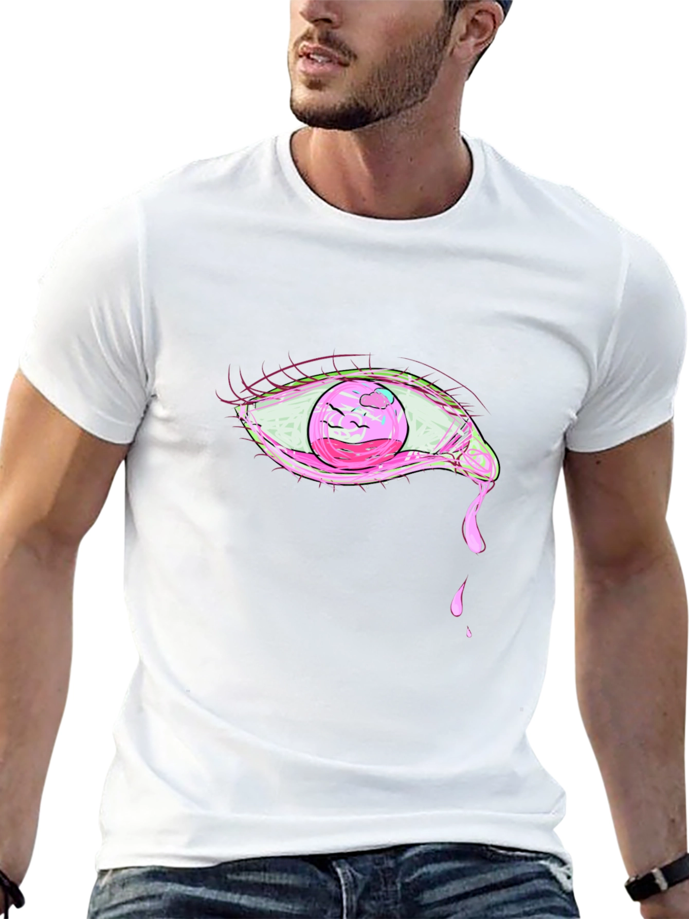 Pink Eye Graphic T-Shirt