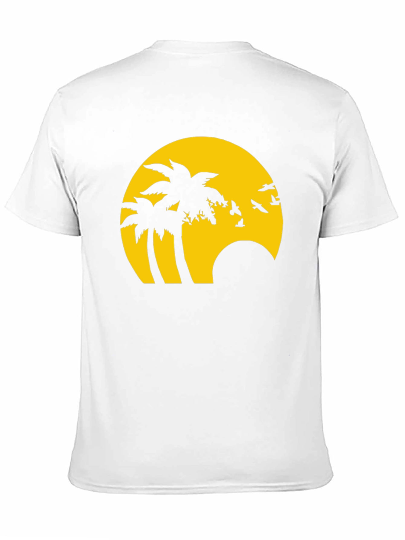 Tropical Sunset Graphic Tee - Black
