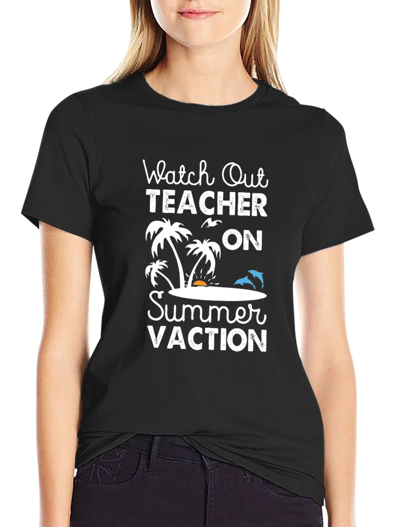 Teacher Summer Vacation T-Shirt - Beach Holiday Tee