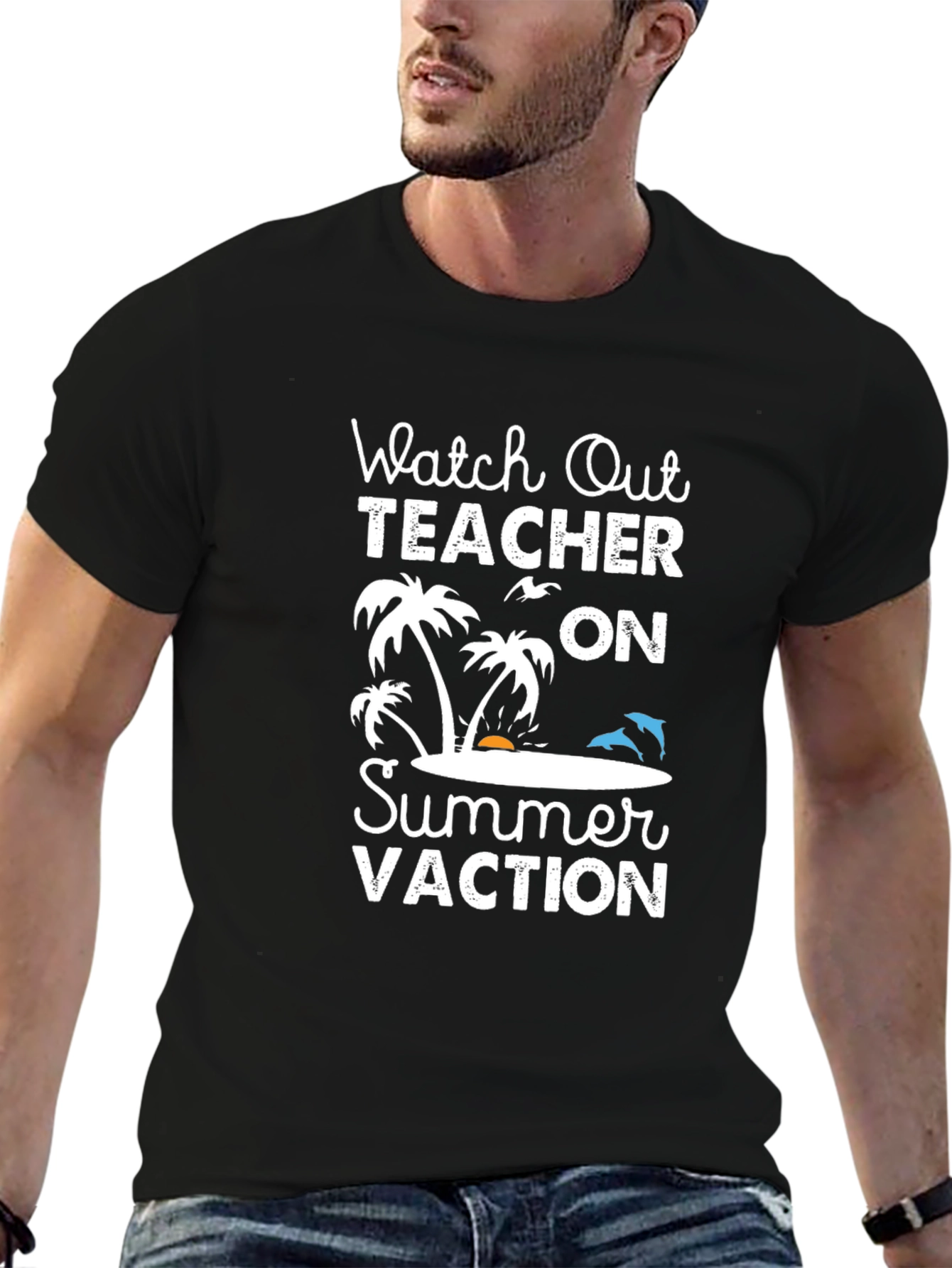 Teacher Summer Vacation T-Shirt - Beach Holiday Tee