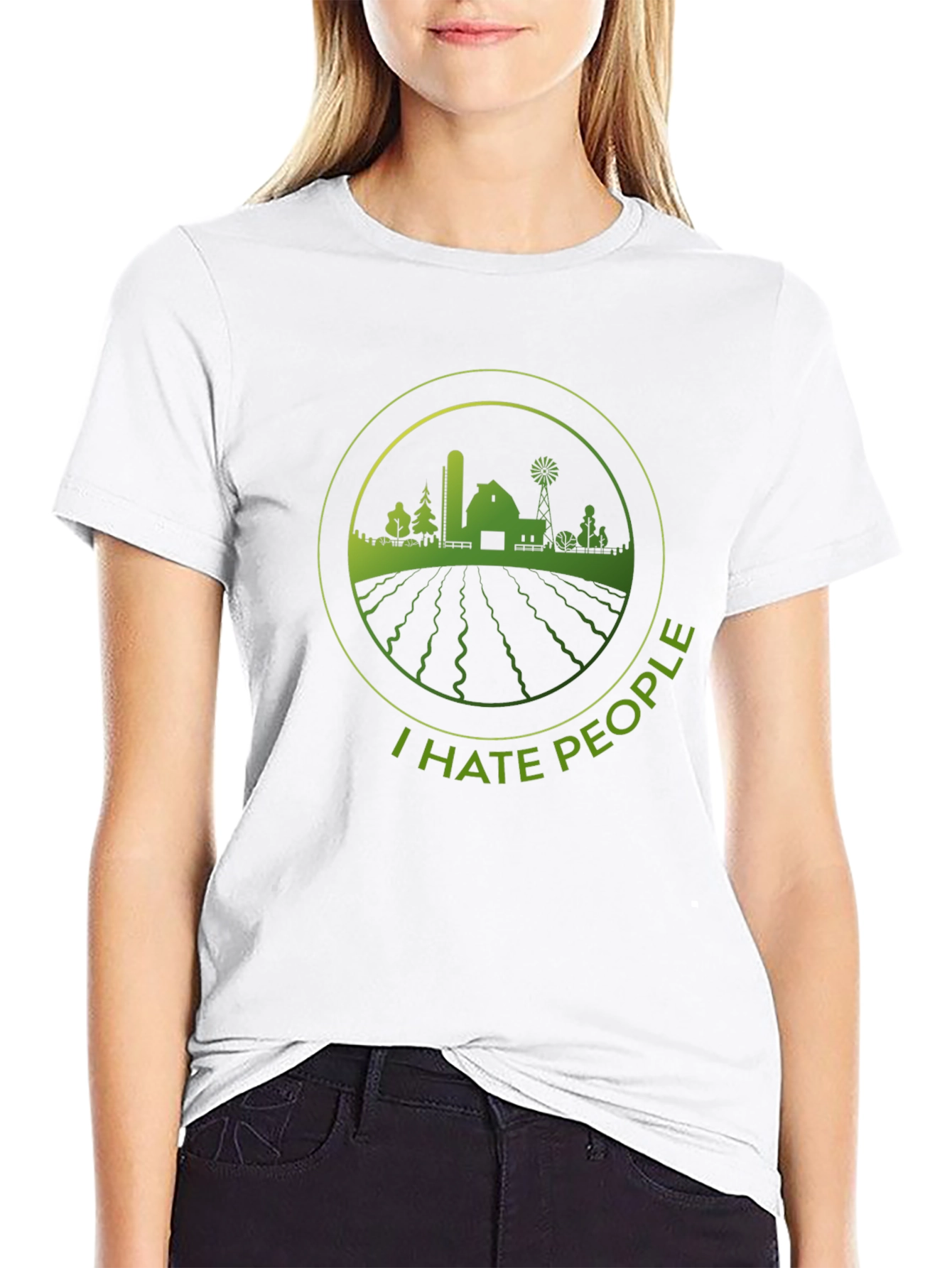 I Hate People Farmer Graphic Tee