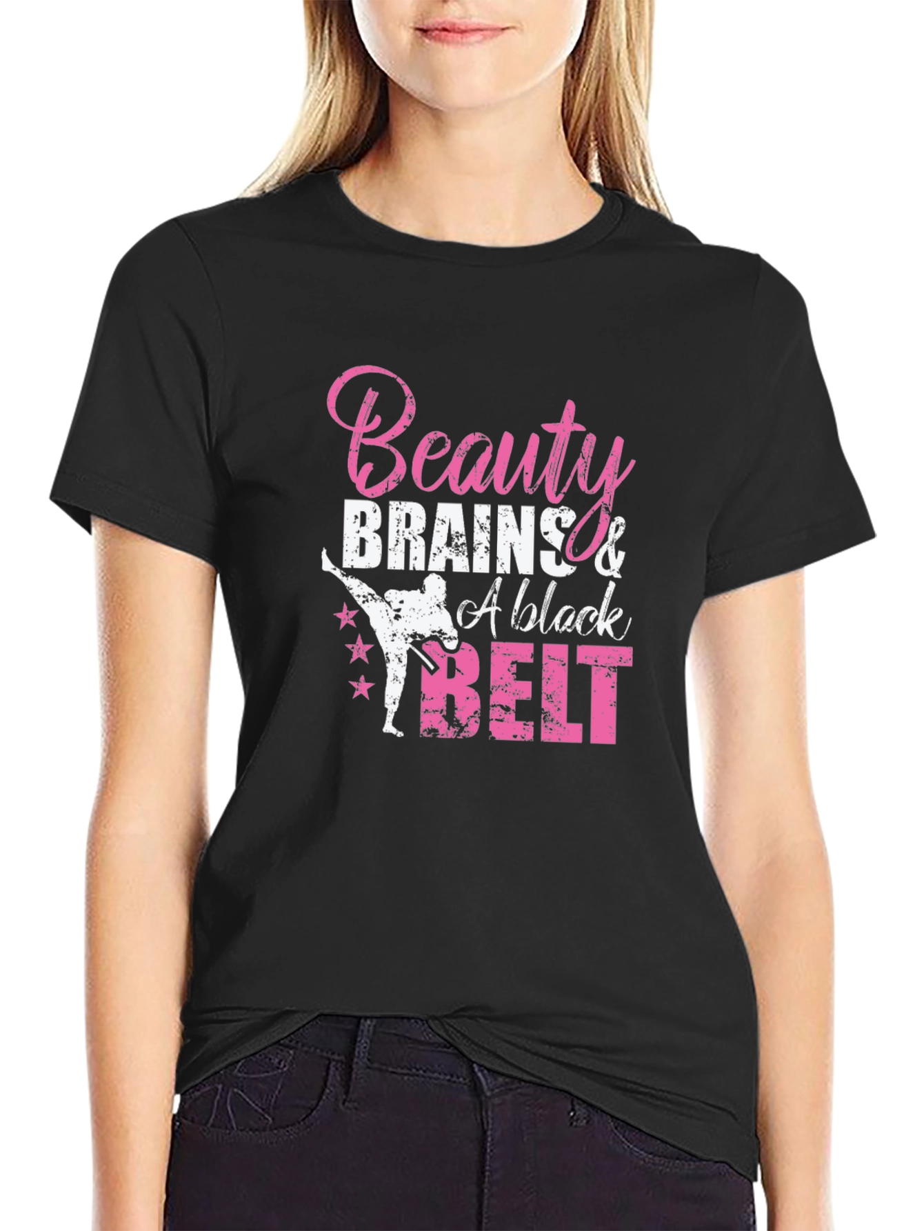 Beauty Brains & A Black Belt T-Shirt