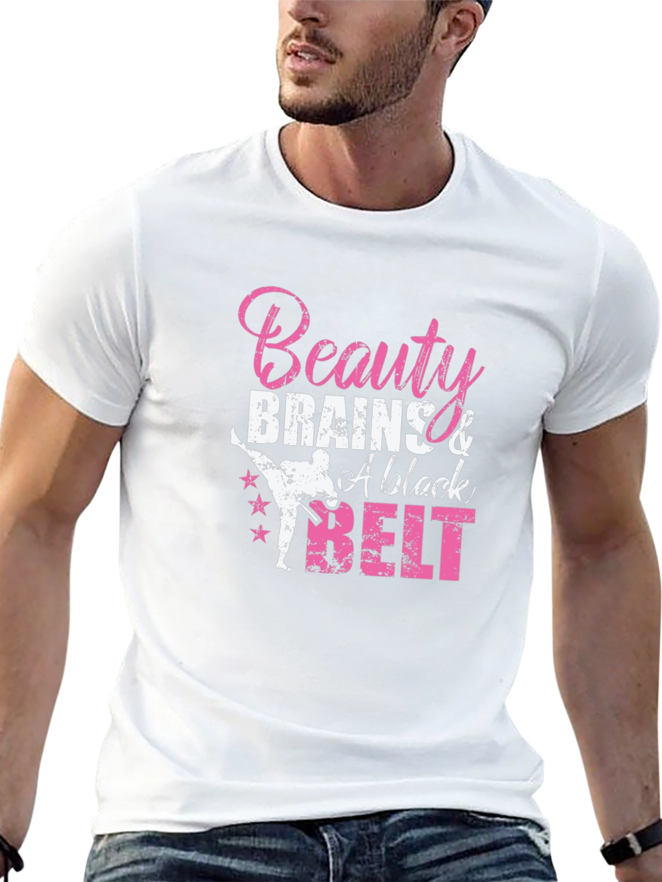 Beauty Brains & A Black Belt T-Shirt