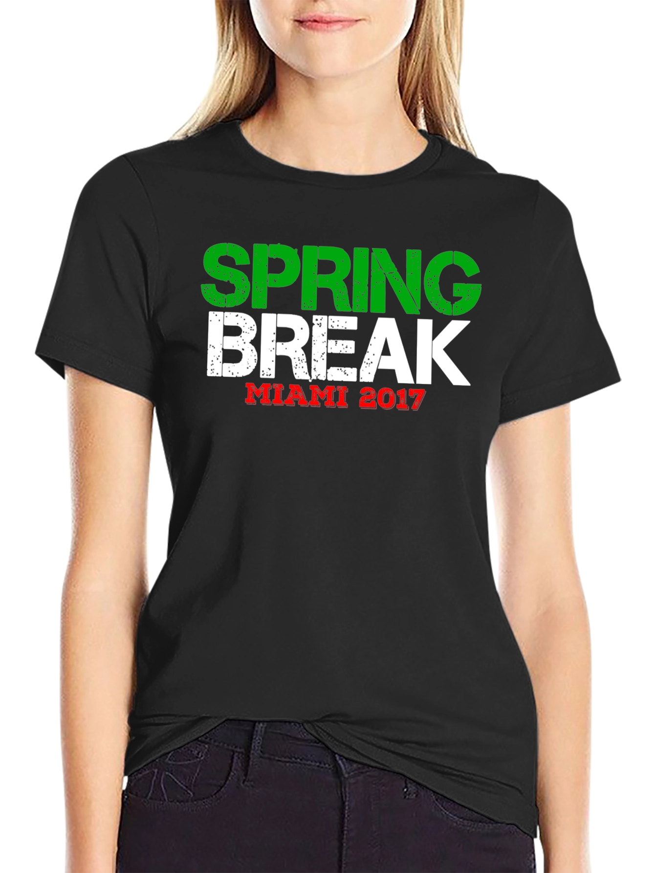 Spring Break Miami 2017 T-Shirt - Black