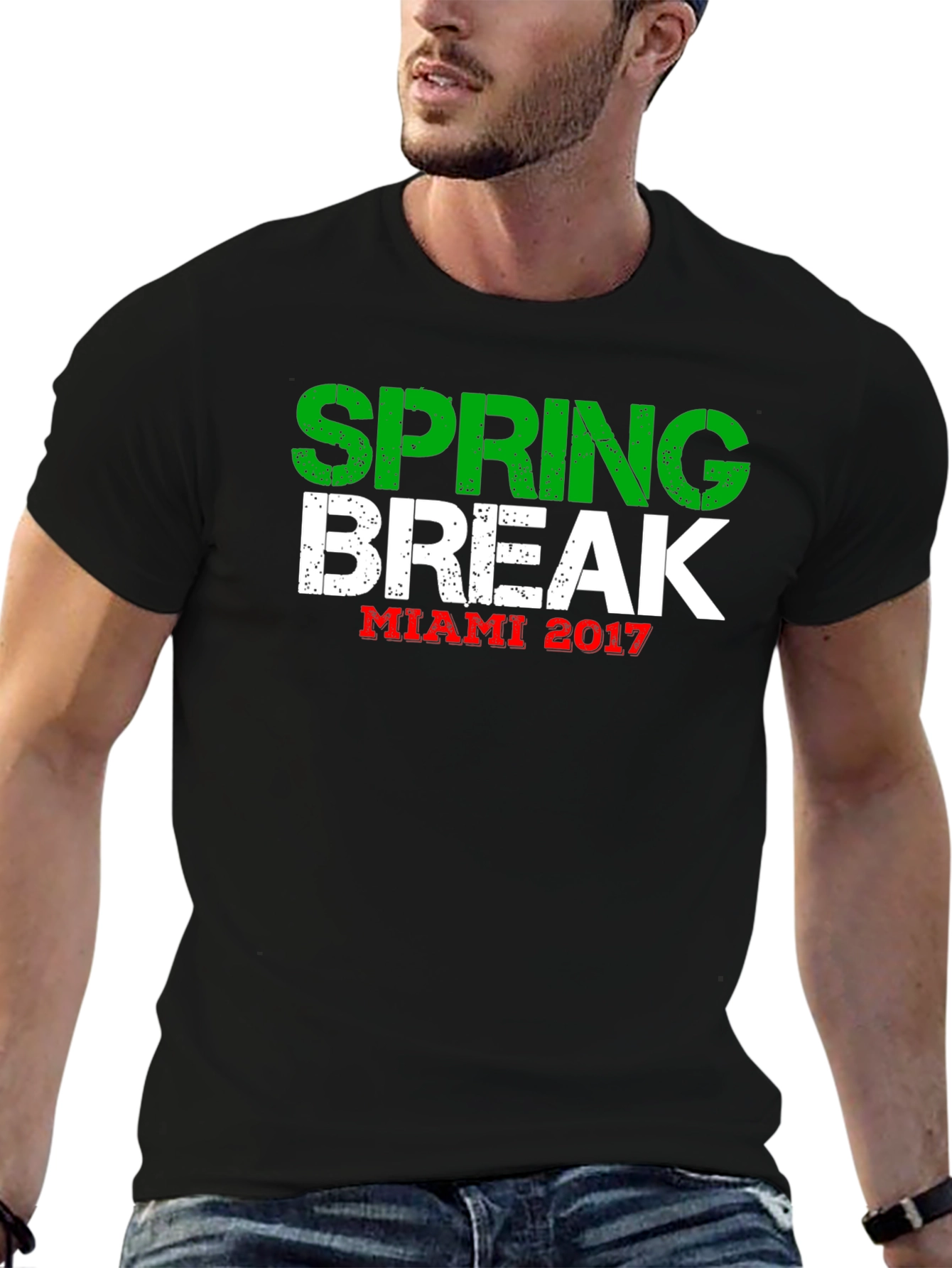 Spring Break Miami 2017 T-Shirt - Black
