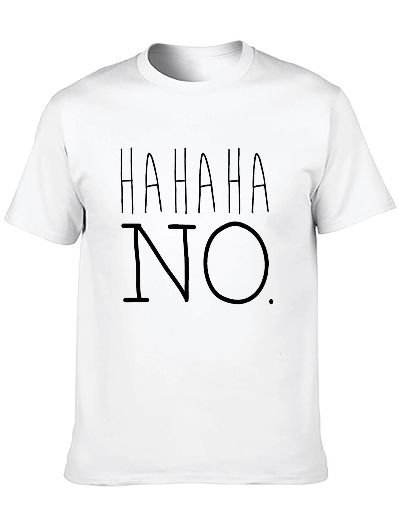 HAHAHA NO. Graphic T-Shirt - Black