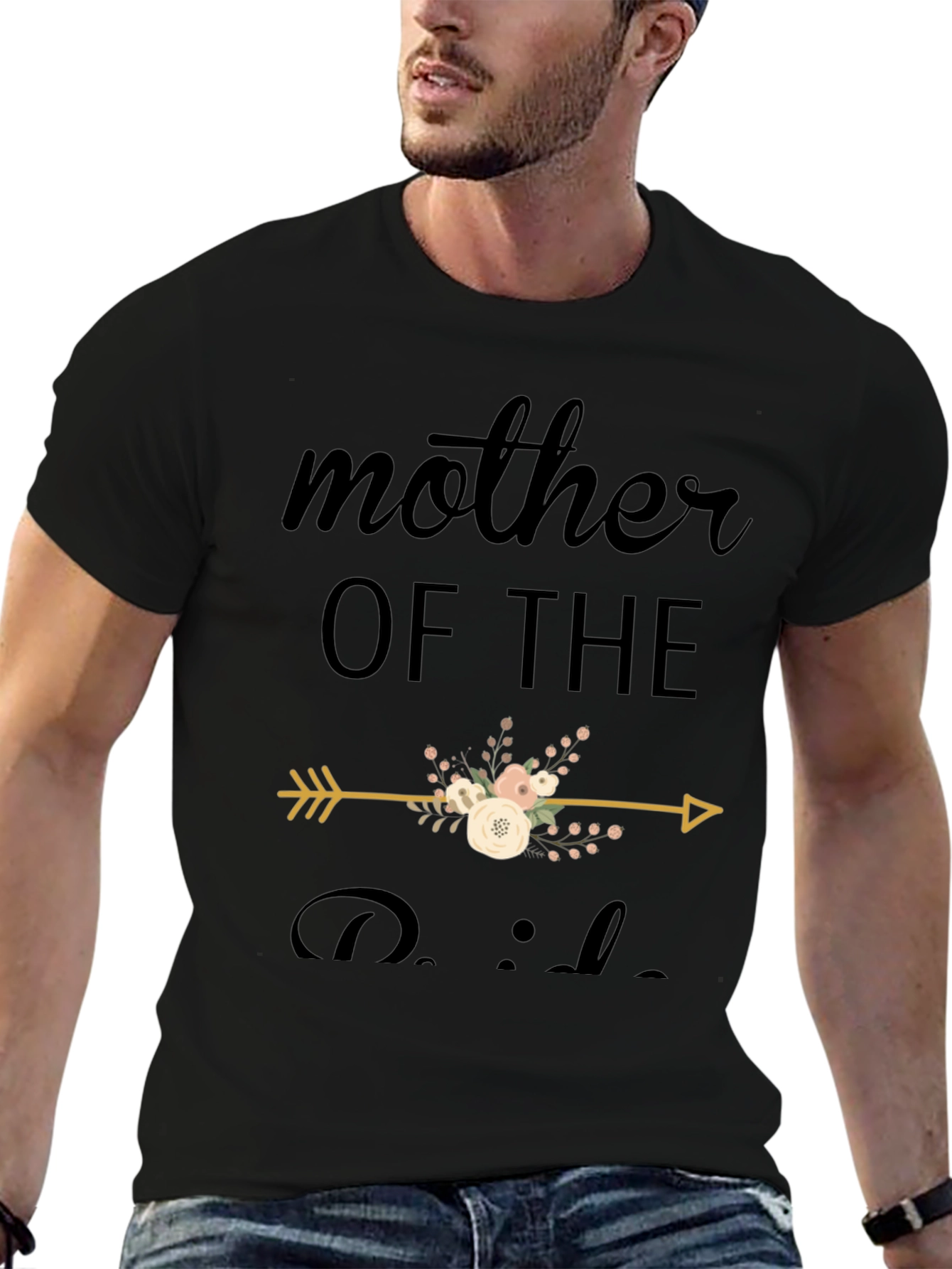 Mother of the Bride Floral Arrow T-Shirt