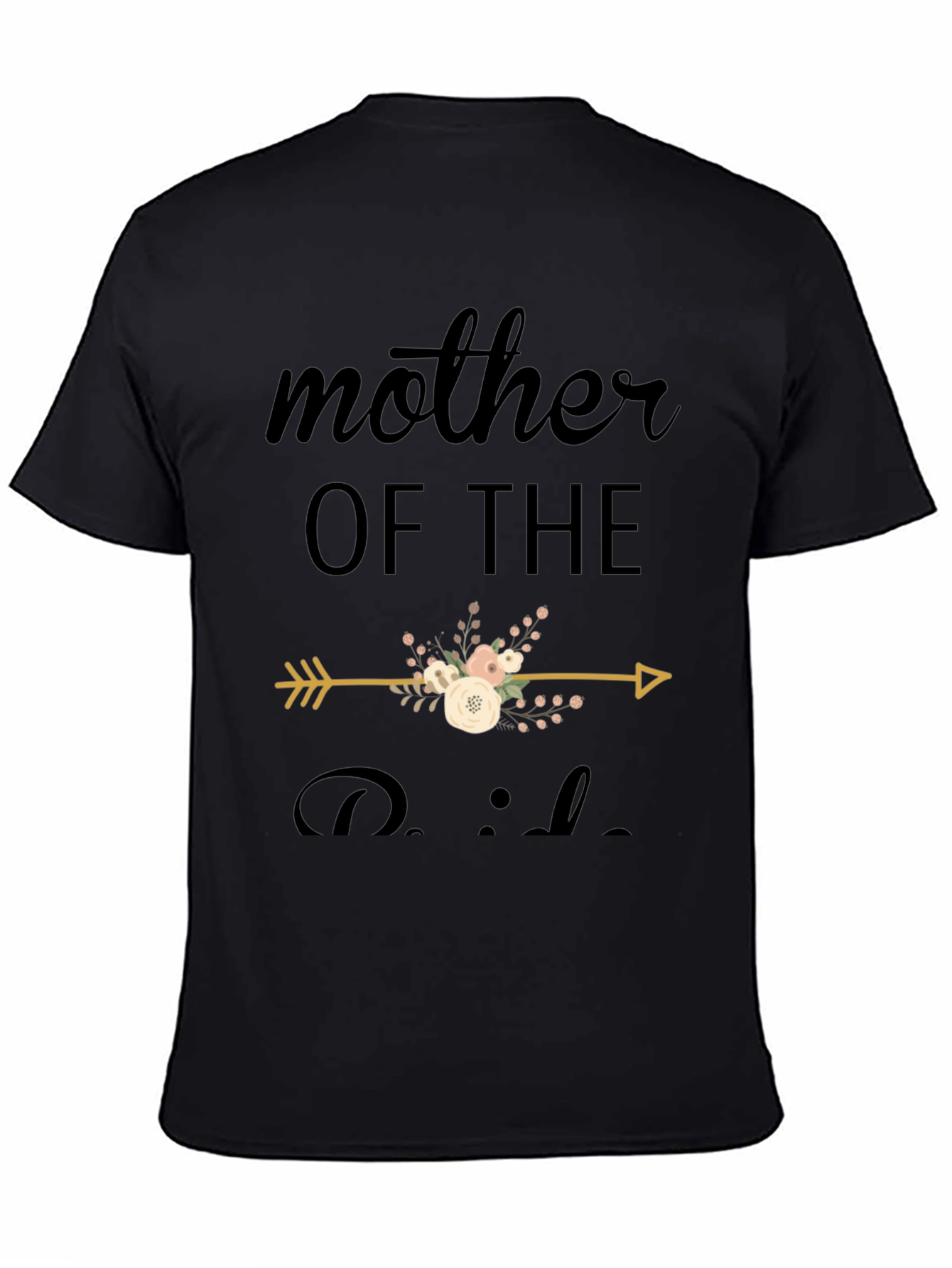 Mother of the Bride Floral Arrow T-Shirt
