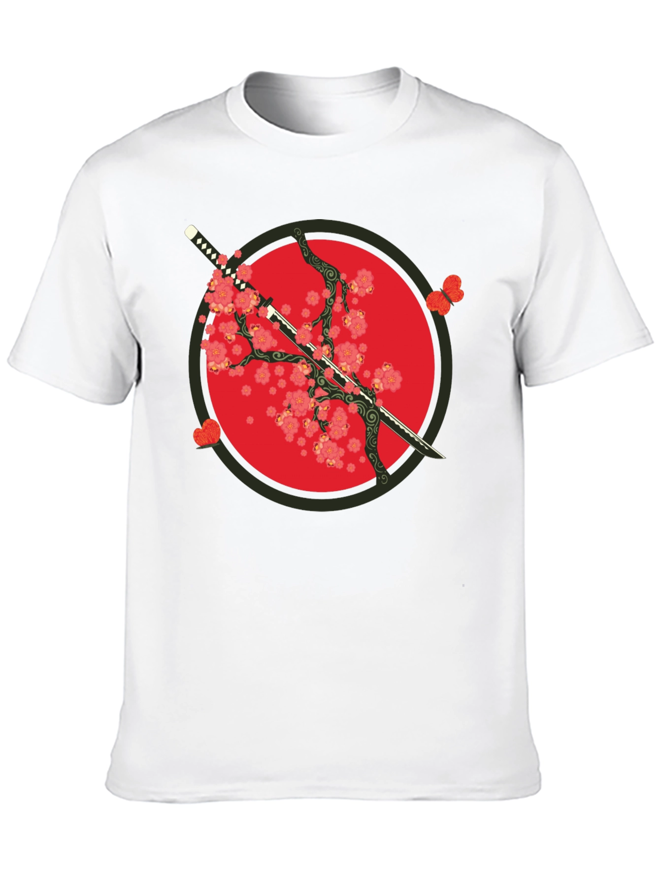 Katana & Blossom Graphic Tee